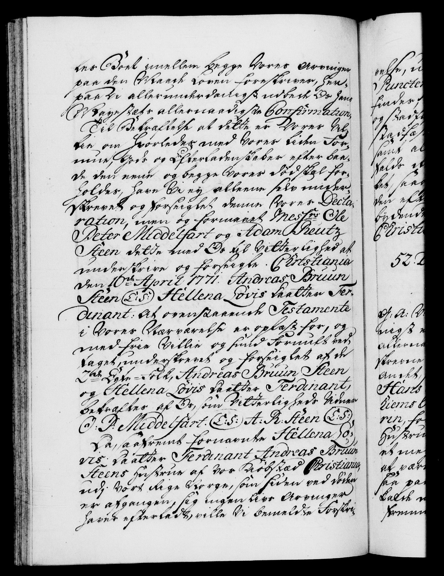 Danske Kanselli 1572-1799, RA/EA-3023/F/Fc/Fca/Fcaa/L0045: Norske registre "Norske eller 3. dept.s åpne brev, 1771-1773, p. 229b