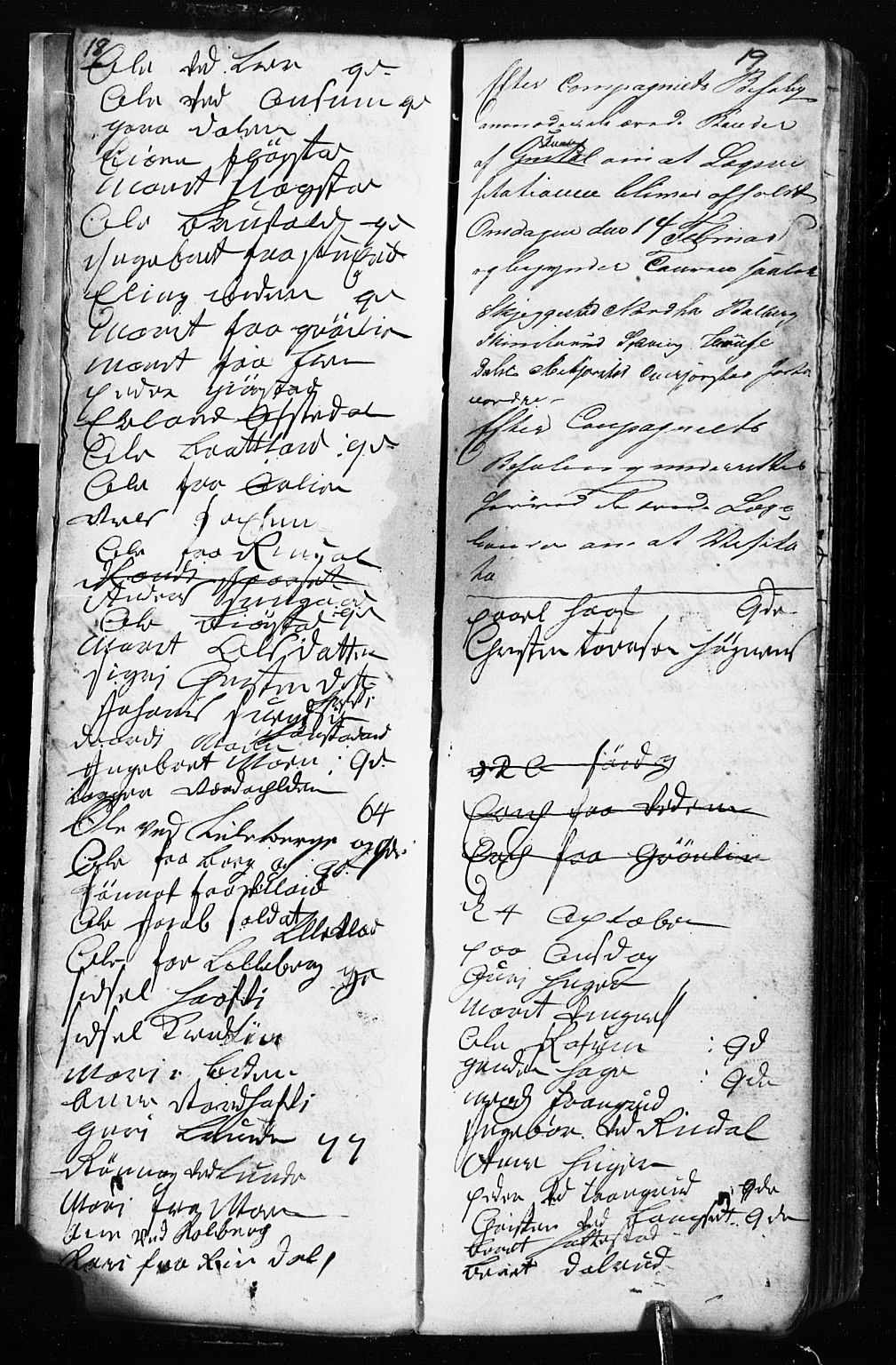 Fåberg prestekontor, SAH/PREST-086/H/Ha/Hab/L0002: Parish register (copy) no. 2, 1741-1756, p. 18-19