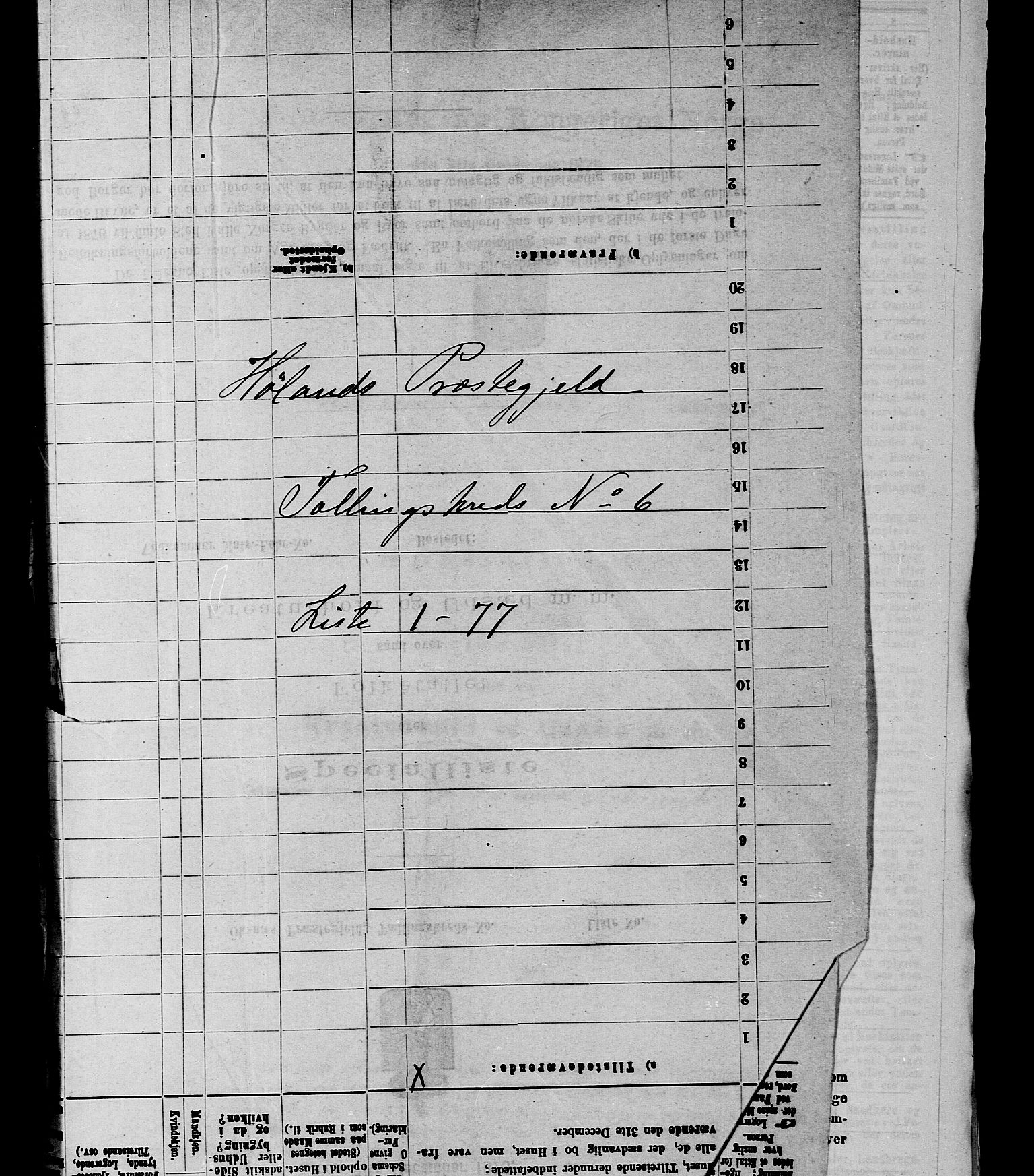 RA, 1875 census for 0221P Høland, 1875, p. 1075
