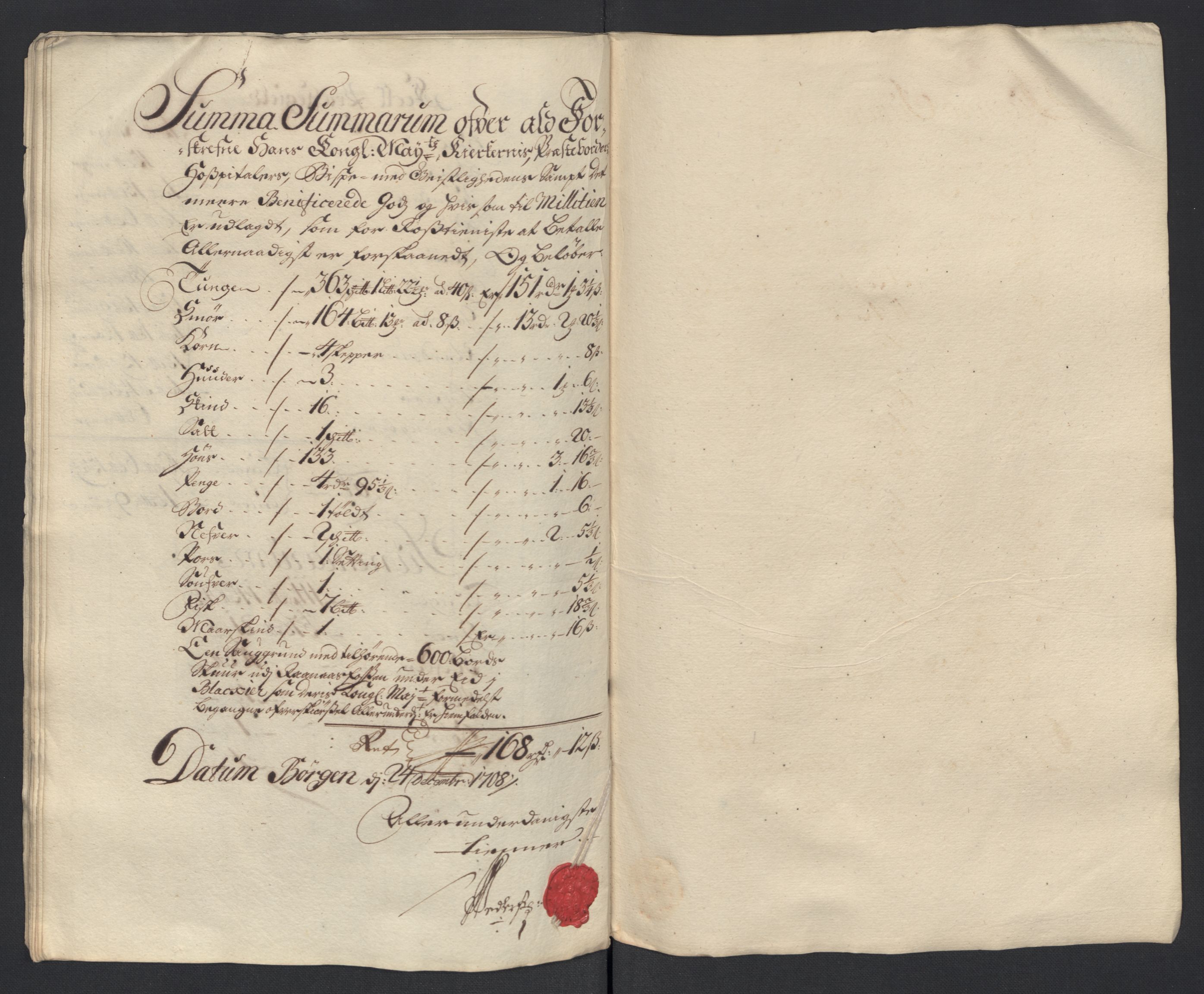 Rentekammeret inntil 1814, Reviderte regnskaper, Fogderegnskap, AV/RA-EA-4092/R11/L0591: Fogderegnskap Nedre Romerike, 1708-1709, p. 165