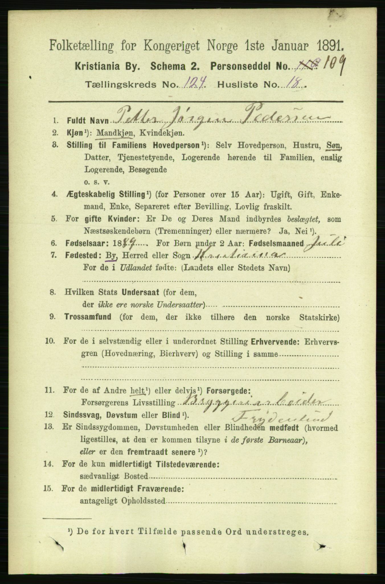 RA, 1891 census for 0301 Kristiania, 1891, p. 65690