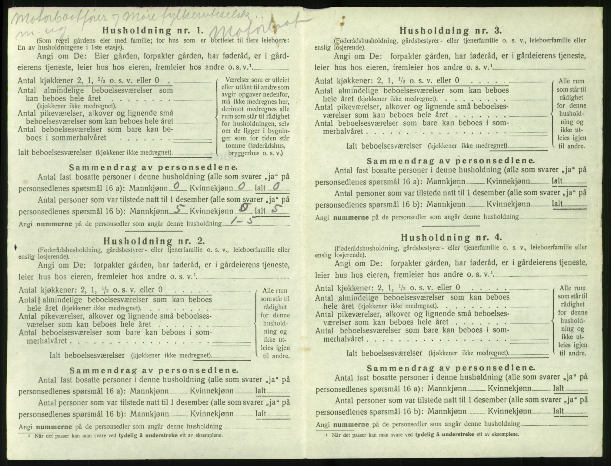 SAT, 1920 census for Ørsta, 1920, p. 445