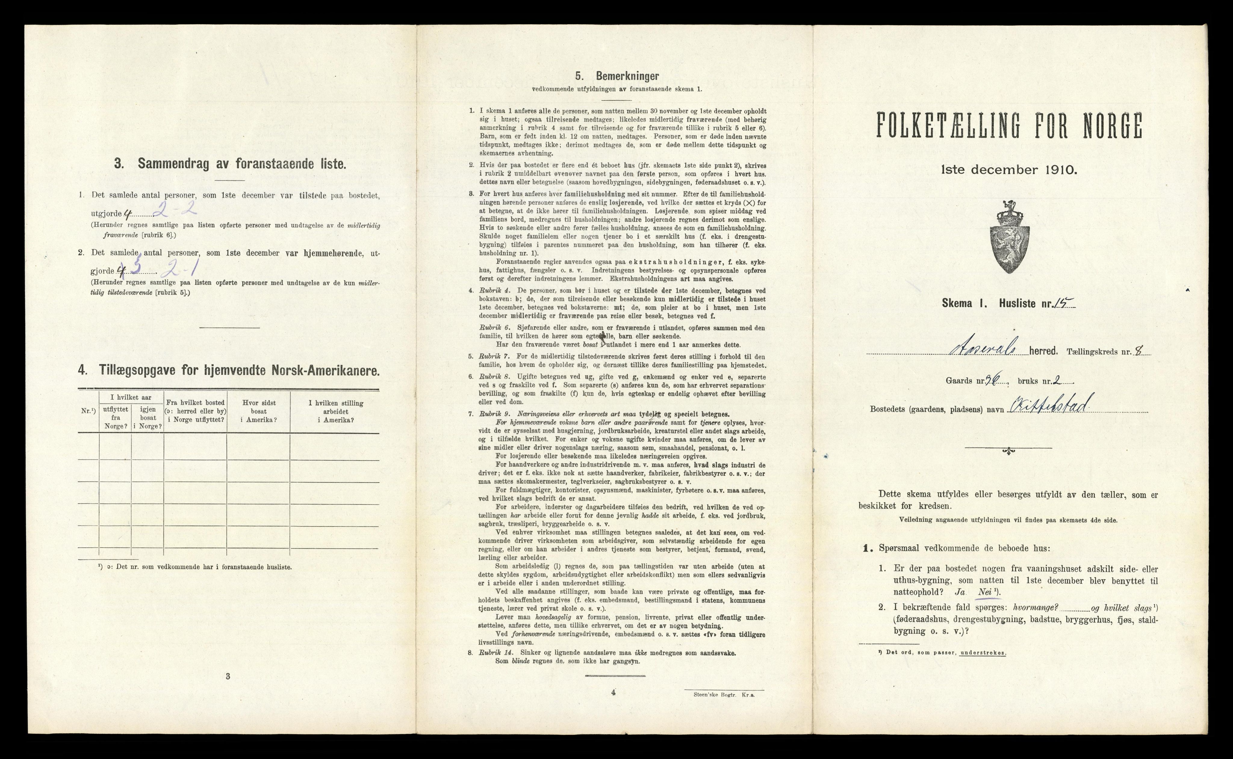 RA, 1910 census for Åseral, 1910, p. 413