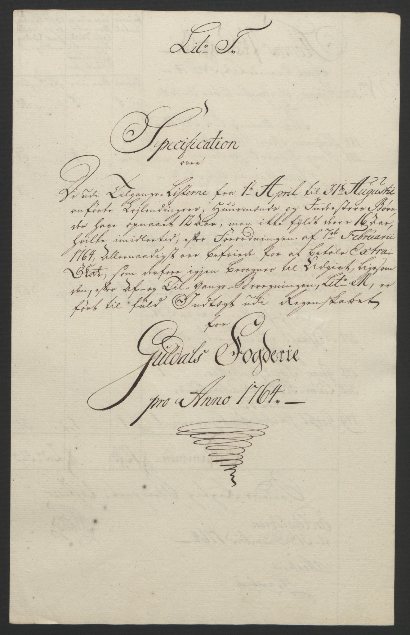 Rentekammeret inntil 1814, Reviderte regnskaper, Fogderegnskap, AV/RA-EA-4092/R60/L4094: Ekstraskatten Orkdal og Gauldal, 1762-1765, p. 199