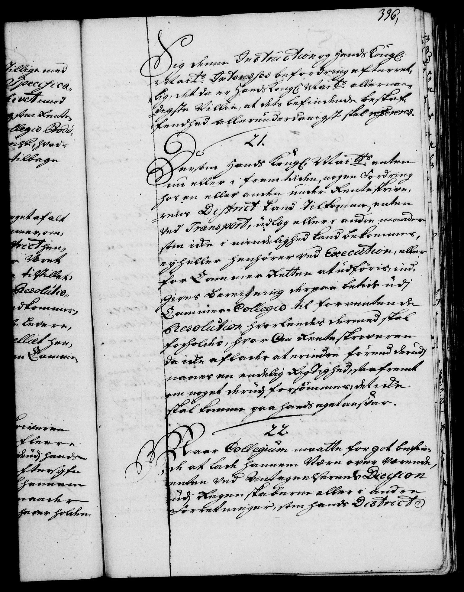Rentekammeret, Kammerkanselliet, RA/EA-3111/G/Gg/Ggi/L0002: Norsk instruksjonsprotokoll med register (merket RK 53.35), 1729-1751, p. 336