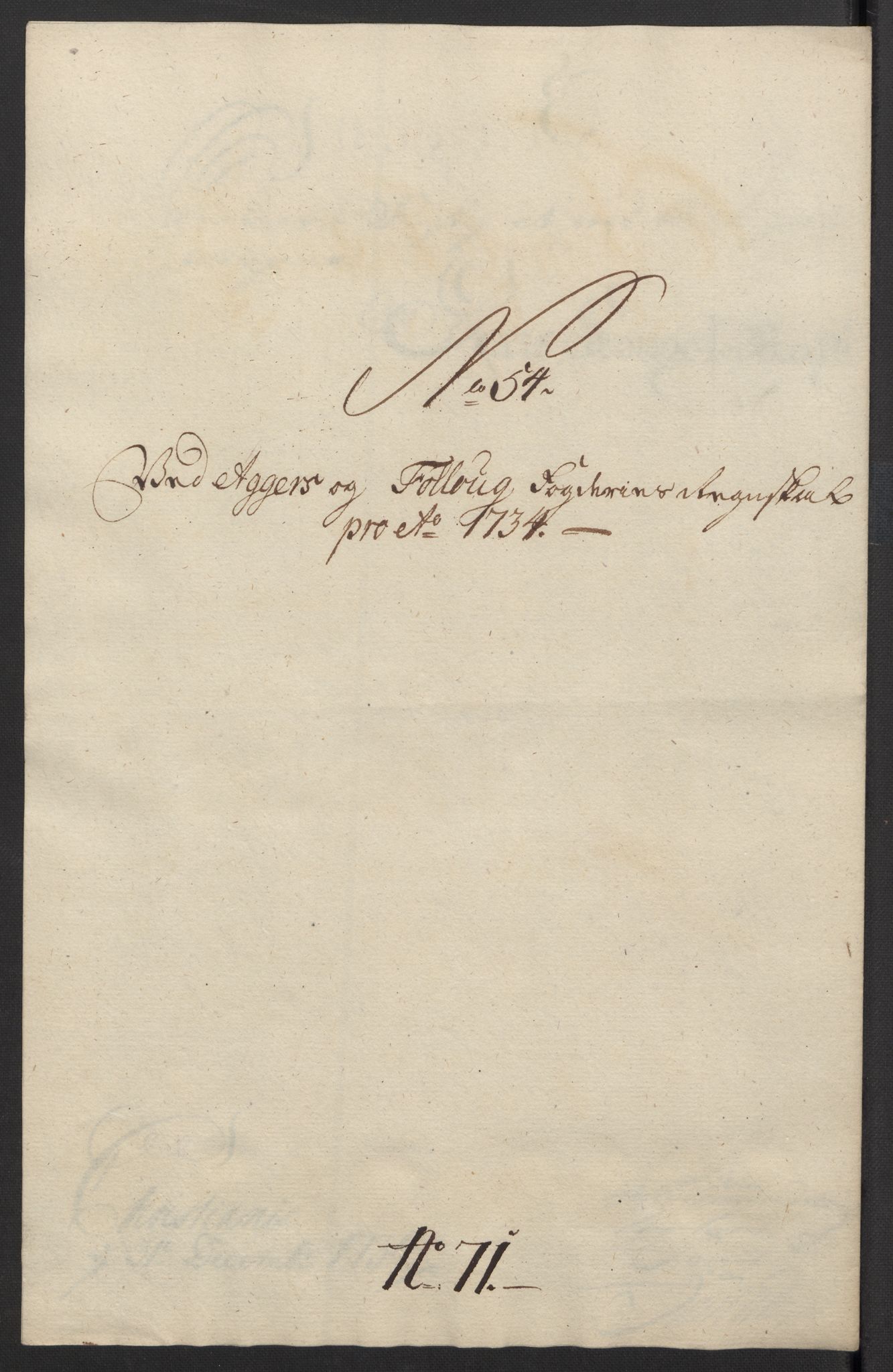 Rentekammeret inntil 1814, Reviderte regnskaper, Fogderegnskap, AV/RA-EA-4092/R10/L0473: Fogderegnskap Aker og Follo, 1734, p. 227