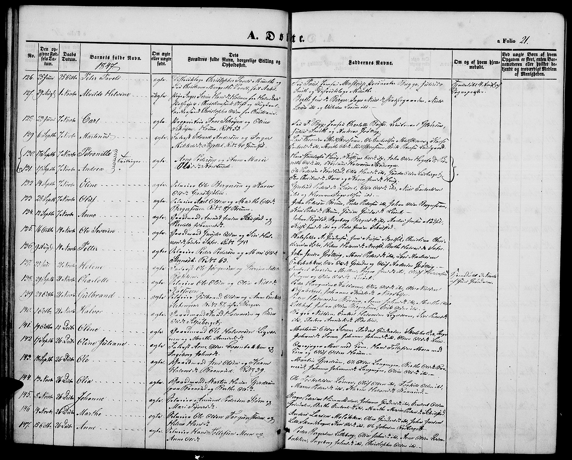 Elverum prestekontor, AV/SAH-PREST-044/H/Ha/Hab/L0002: Parish register (copy) no. 2, 1845-1855, p. 21