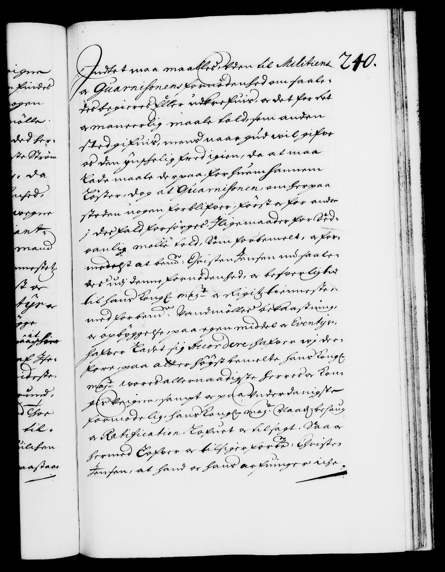 Danske Kanselli 1572-1799, RA/EA-3023/F/Fc/Fca/Fcaa/L0009: Norske registre (mikrofilm), 1657-1660, p. 240a