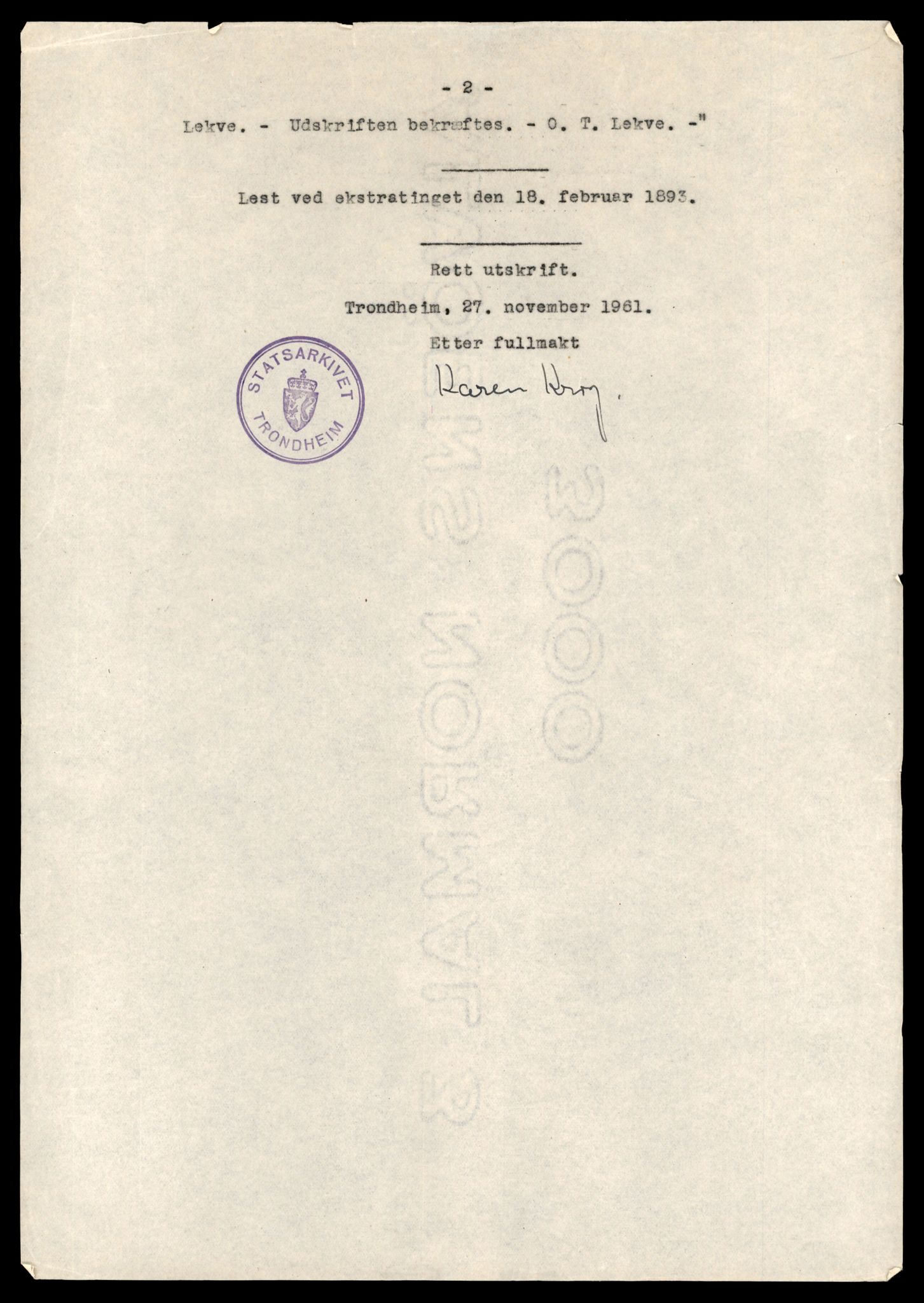 Statsarkivet i Trondheim, AV/SAT-A-4183/J/Jf/L0023: Pantebok 23, 1892-1895