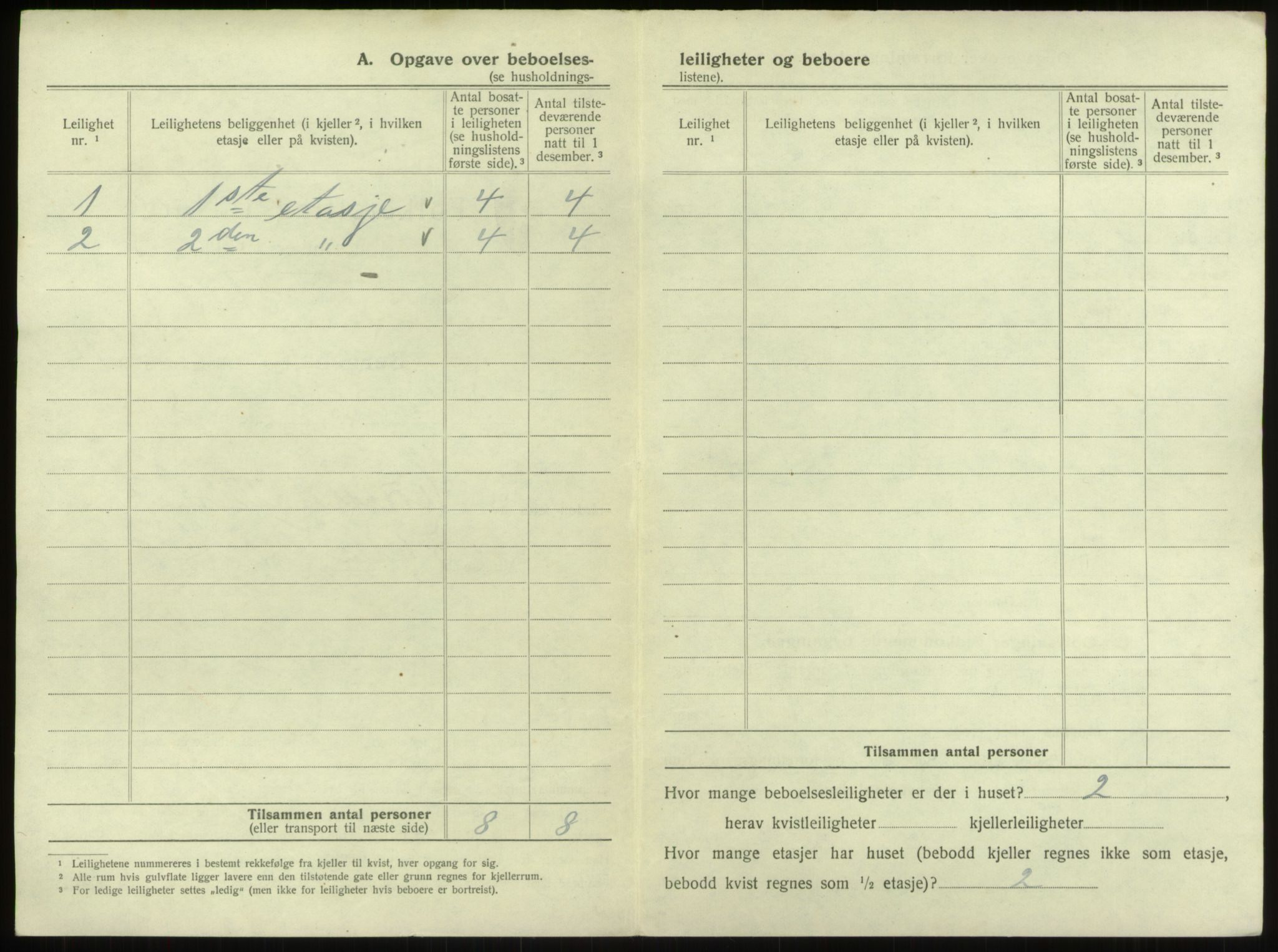 SAB, 1920 census for Bergen, 1920, p. 13164