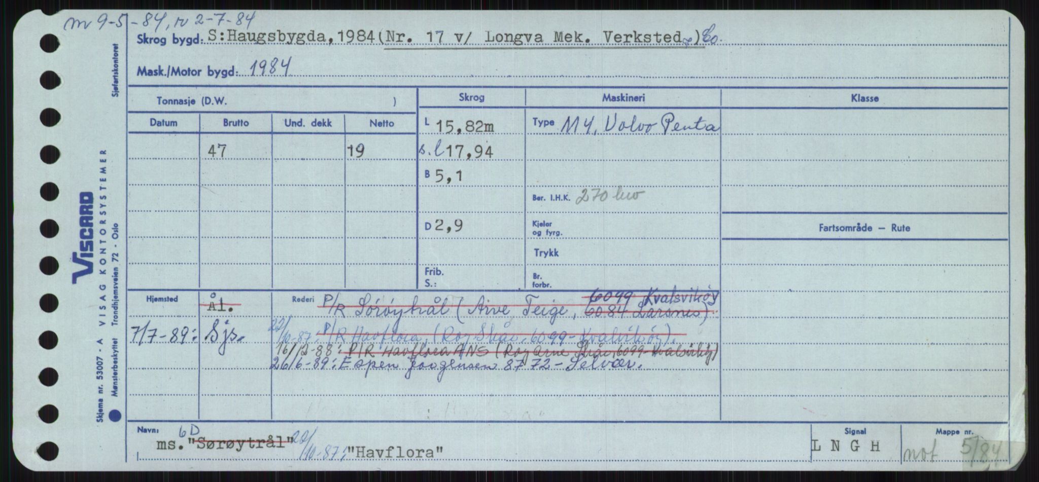 Sjøfartsdirektoratet med forløpere, Skipsmålingen, RA/S-1627/H/Ha/L0002/0002: Fartøy, Eik-Hill / Fartøy, G-Hill, p. 625