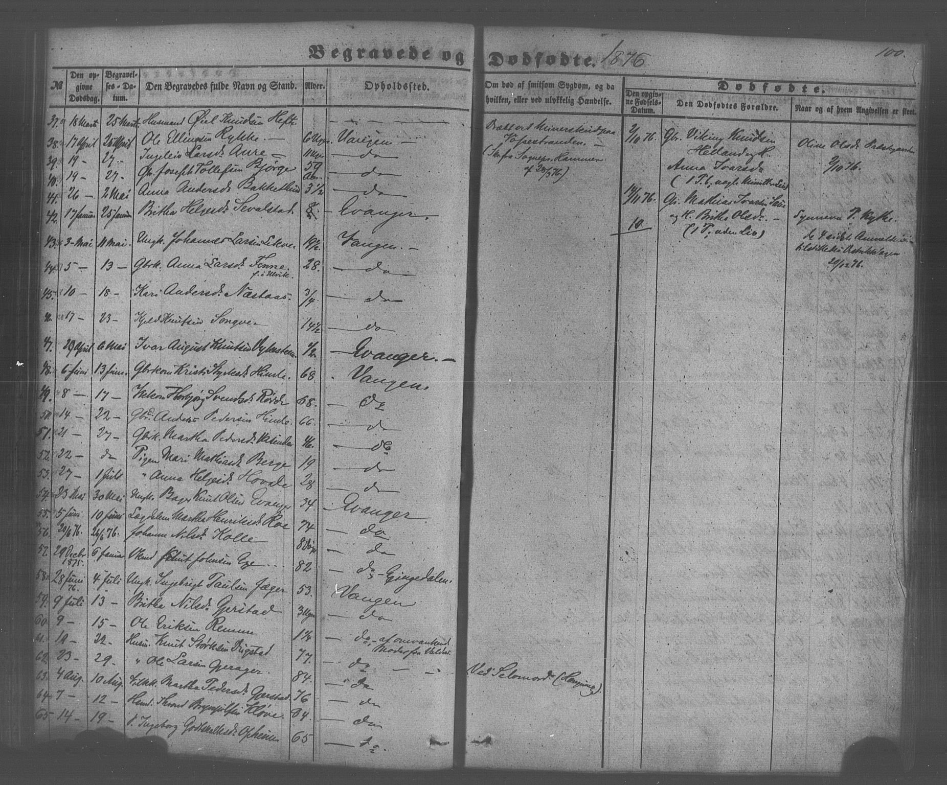 Voss sokneprestembete, AV/SAB-A-79001/H/Haa: Parish register (official) no. A 20, 1855-1886, p. 100