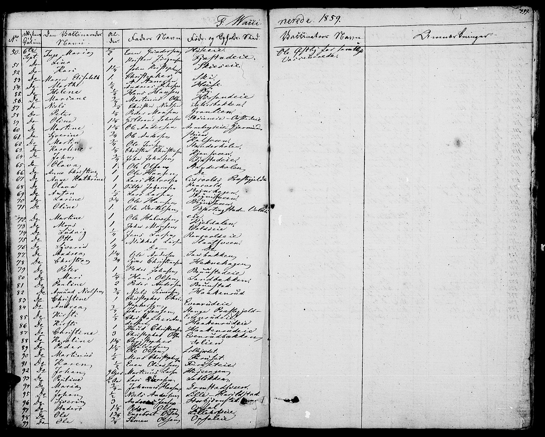 Romedal prestekontor, AV/SAH-PREST-004/K/L0003: Parish register (official) no. 3, 1829-1846, p. 399