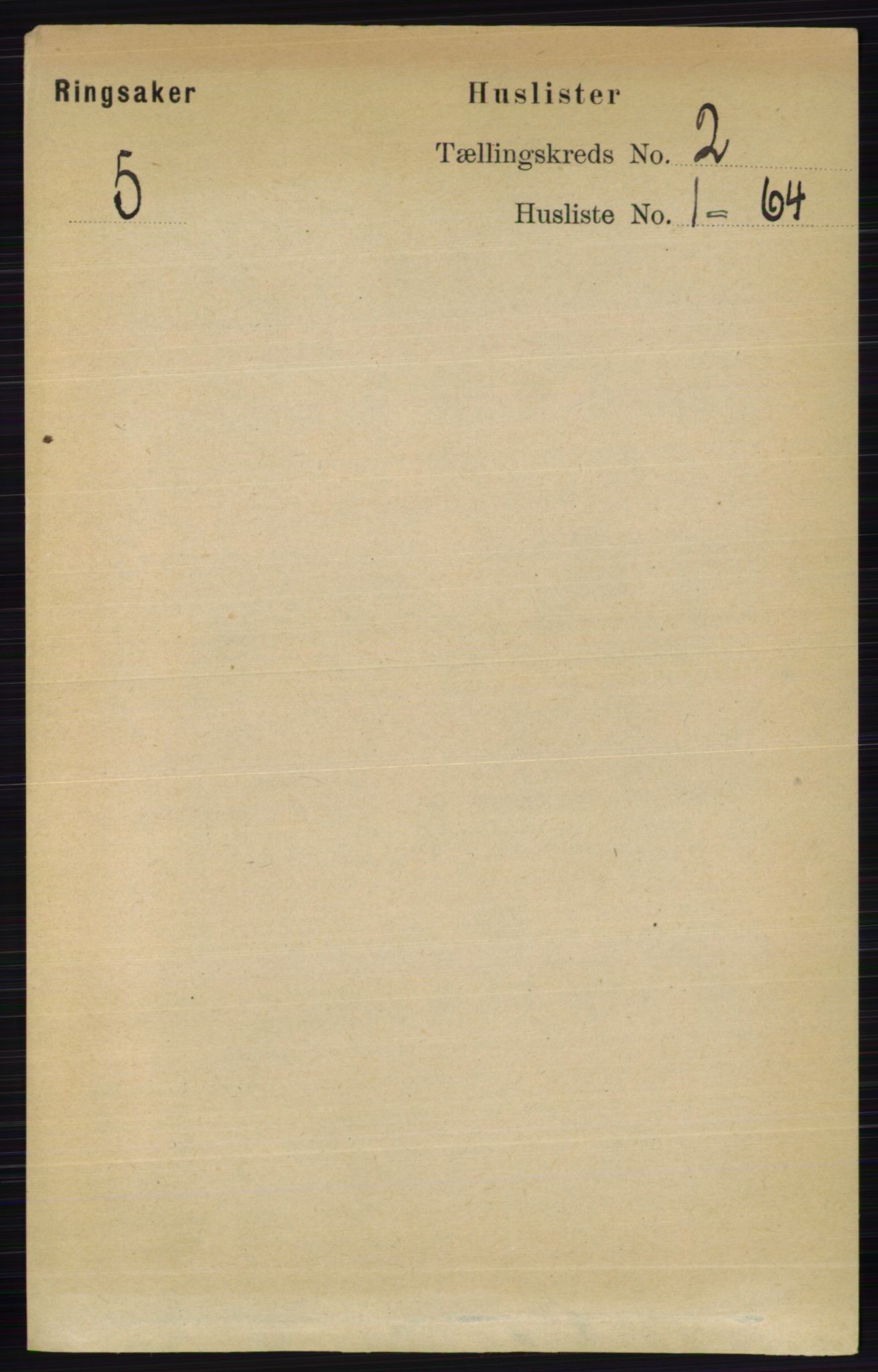 RA, 1891 census for 0412 Ringsaker, 1891, p. 746