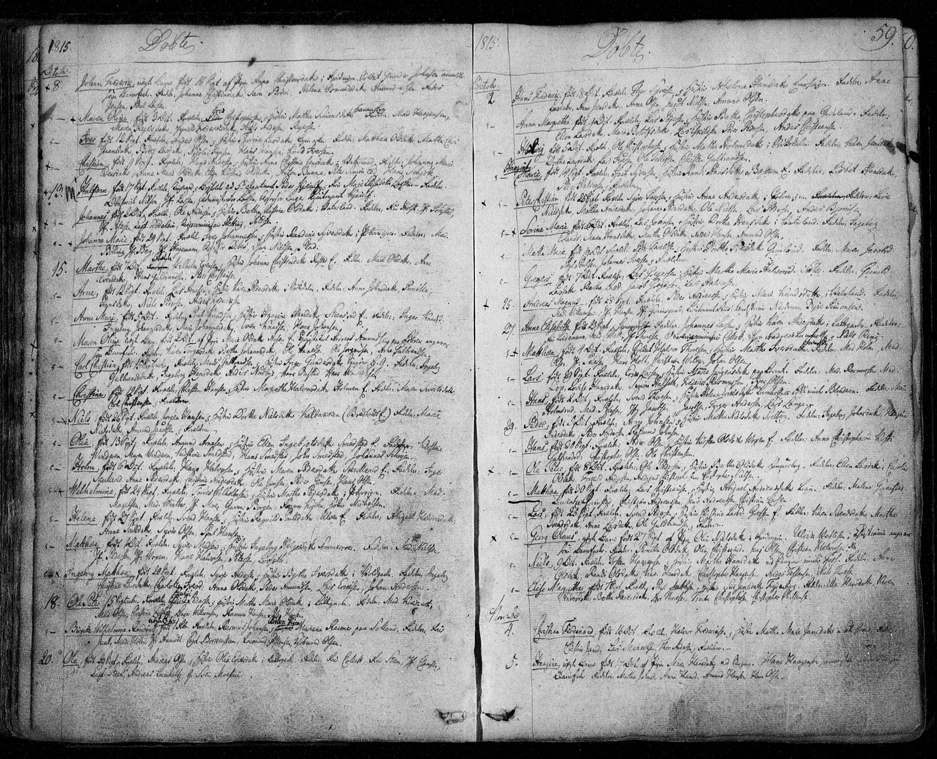 Aker prestekontor kirkebøker, SAO/A-10861/F/L0011: Parish register (official) no. 11, 1810-1819, p. 59