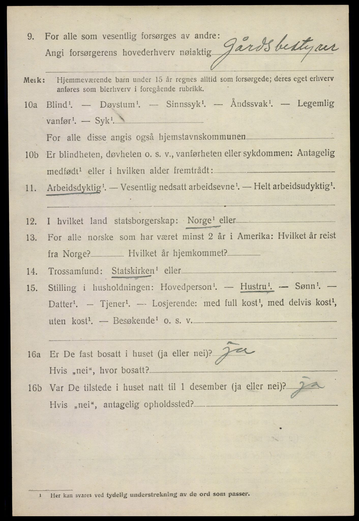 SAKO, 1920 census for Andebu, 1920, p. 5107