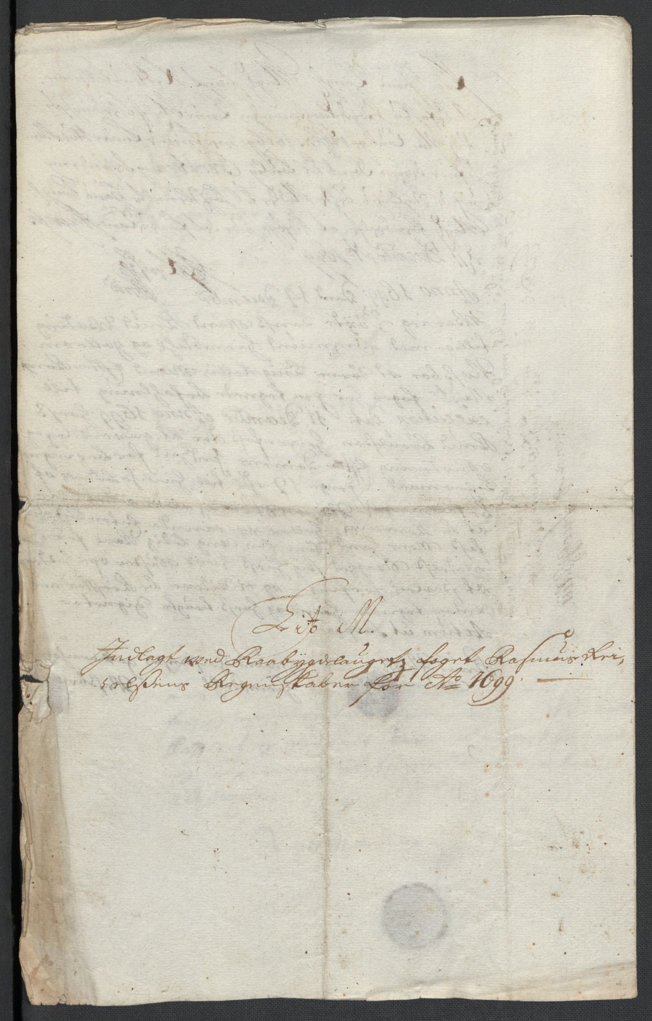 Rentekammeret inntil 1814, Reviderte regnskaper, Fogderegnskap, AV/RA-EA-4092/R40/L2445: Fogderegnskap Råbyggelag, 1697-1699, p. 275