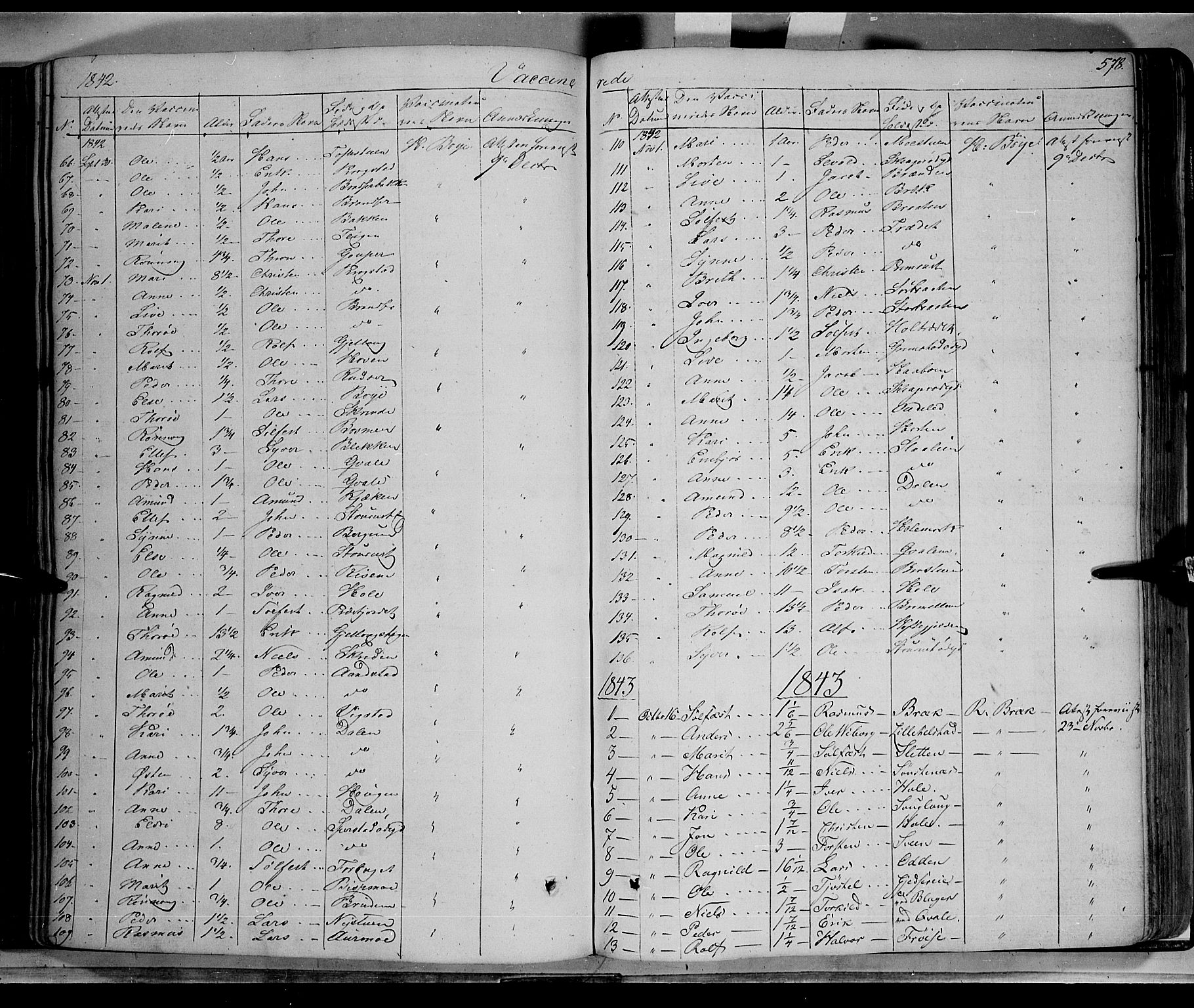 Lom prestekontor, SAH/PREST-070/K/L0006: Parish register (official) no. 6B, 1837-1863, p. 578
