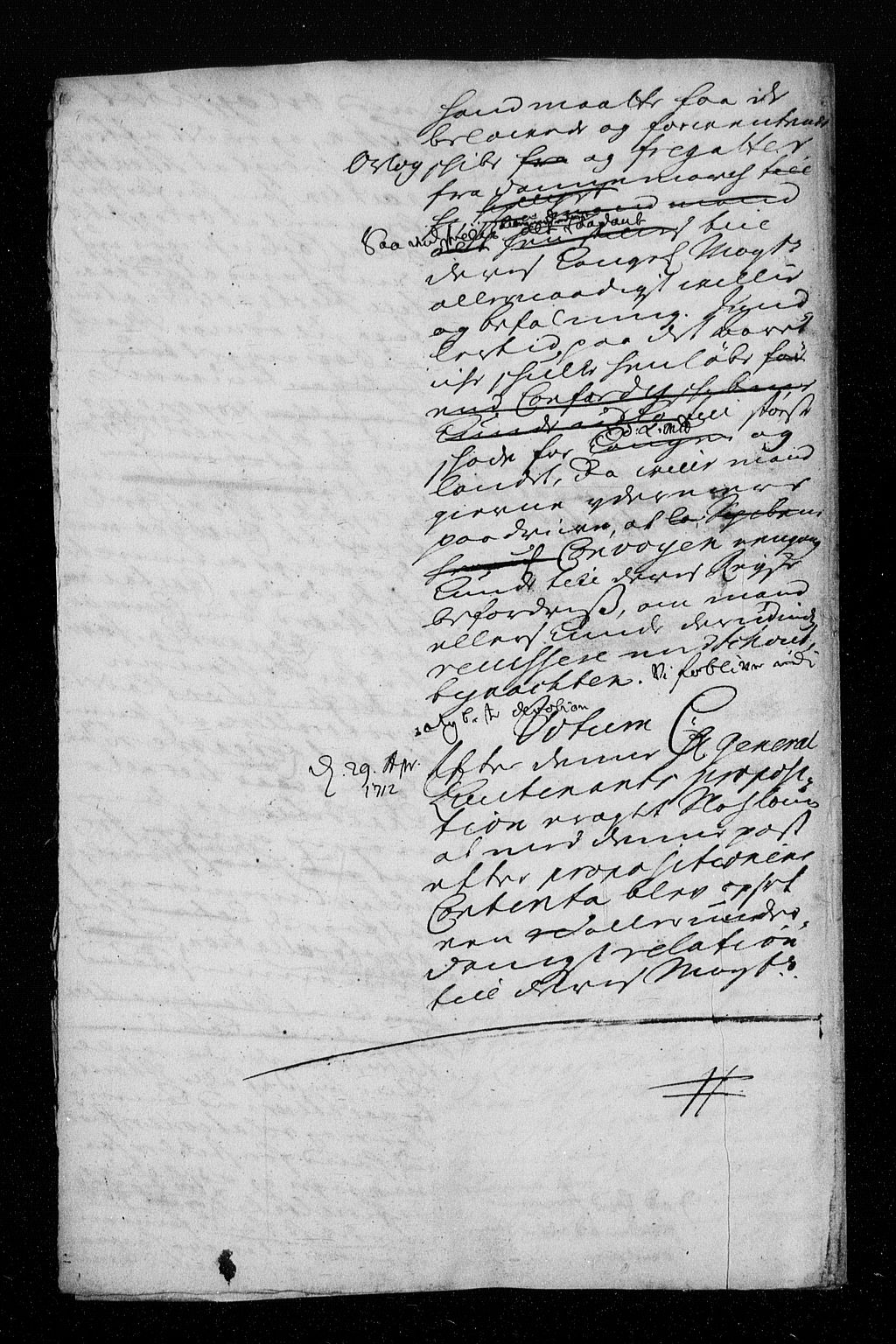 Stattholderembetet 1572-1771, AV/RA-EA-2870/Aa/L0004: Konsept til voteringsprotokoll, 1712, p. 117