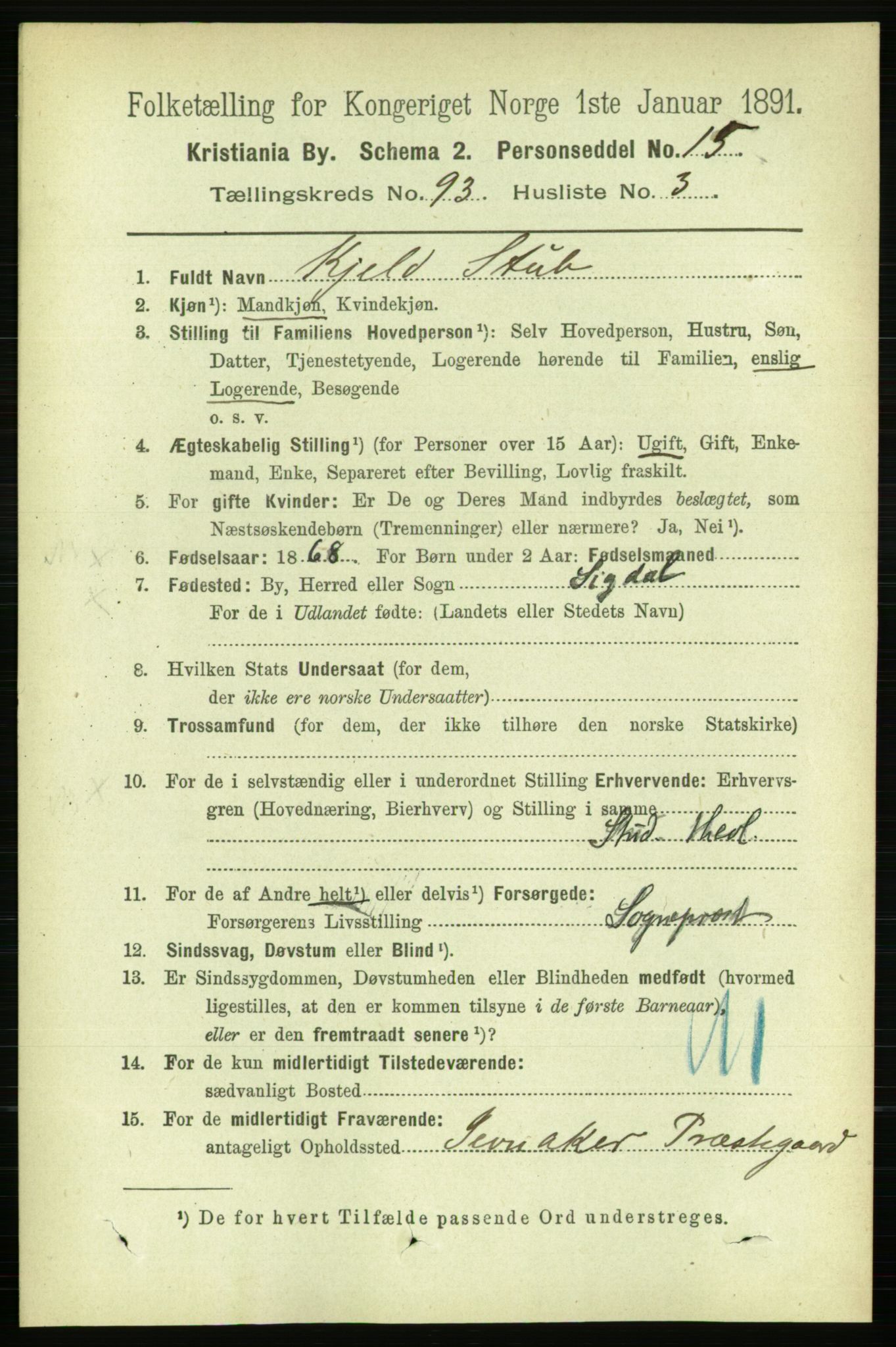 RA, 1891 census for 0301 Kristiania, 1891, p. 45571