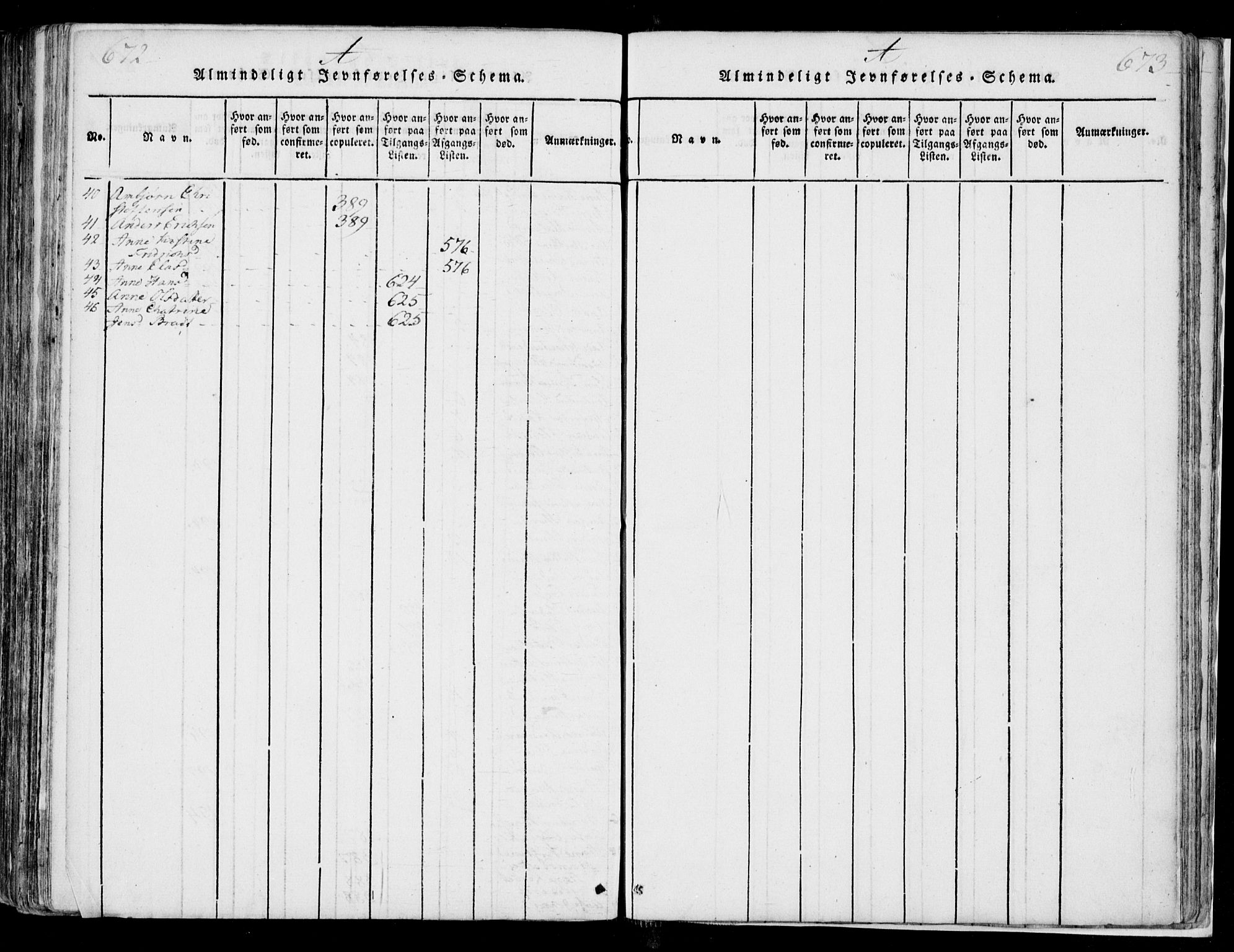 Sande Kirkebøker, SAKO/A-53/F/Fa/L0003: Parish register (official) no. 3, 1814-1847, p. 672-673