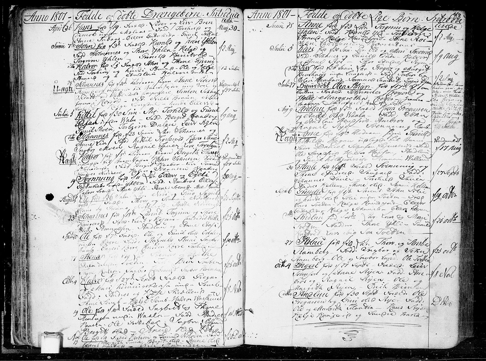 Heddal kirkebøker, SAKO/A-268/F/Fa/L0004: Parish register (official) no. I 4, 1784-1814, p. 48