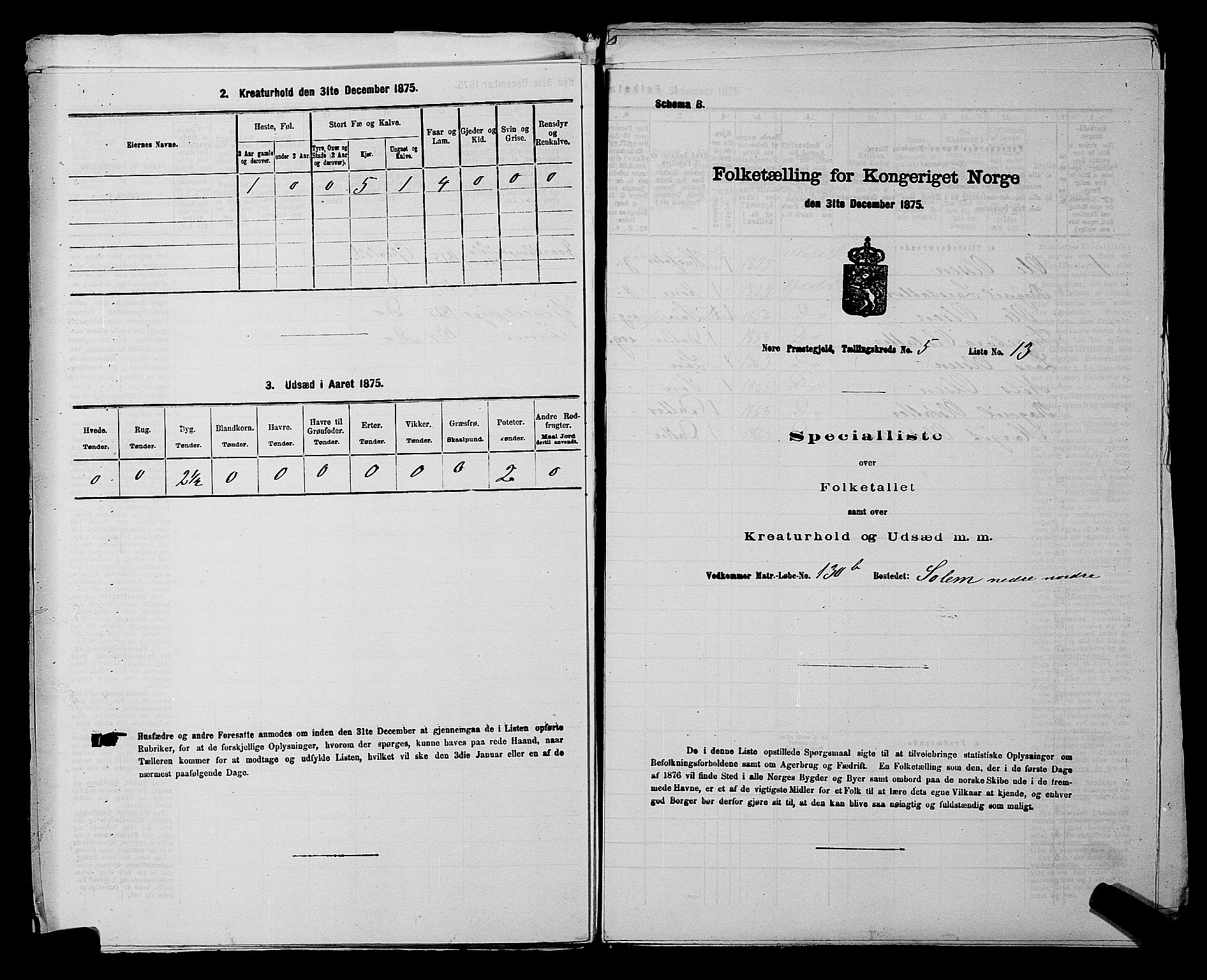 SAKO, 1875 census for 0633P Nore, 1875, p. 641