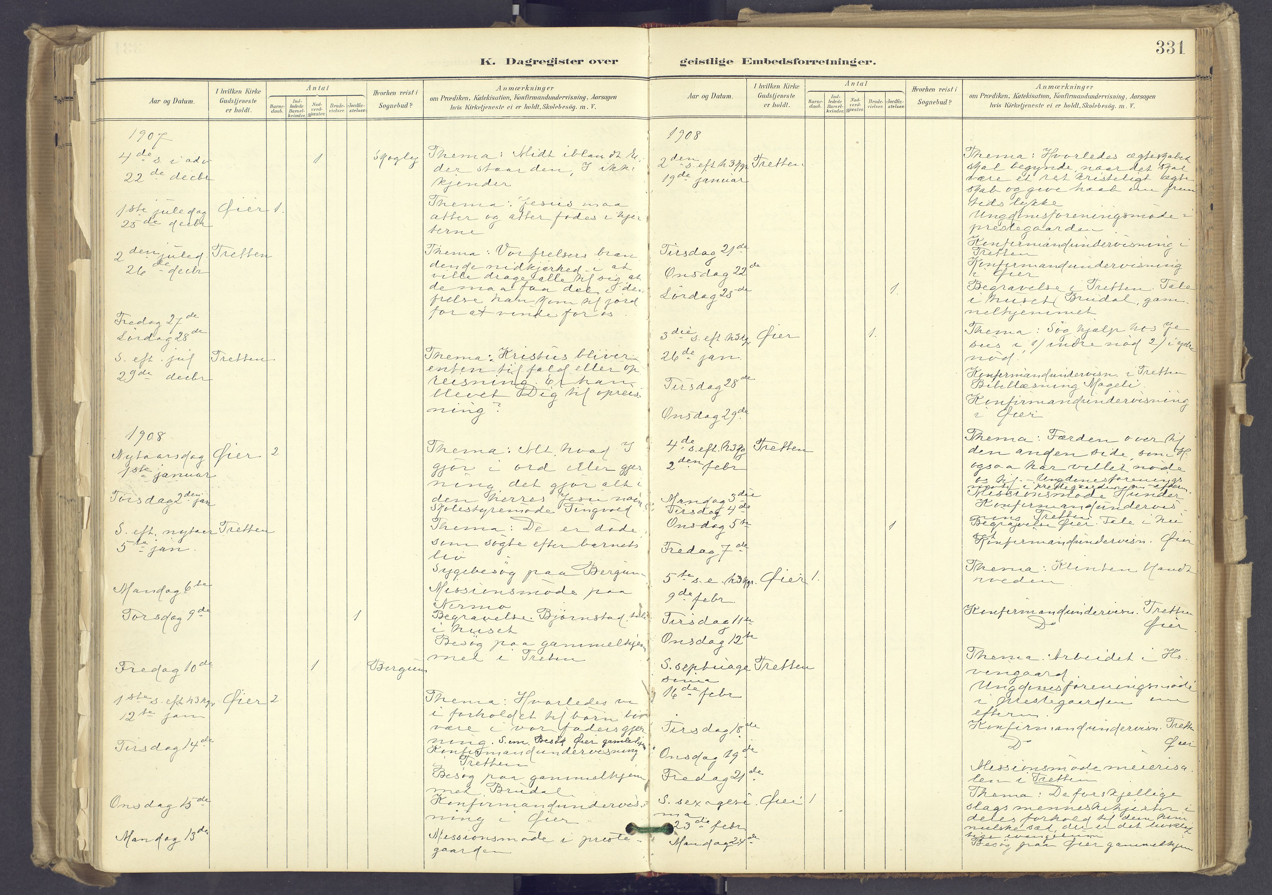 Øyer prestekontor, AV/SAH-PREST-084/H/Ha/Haa/L0012: Parish register (official) no. 12, 1897-1920, p. 331