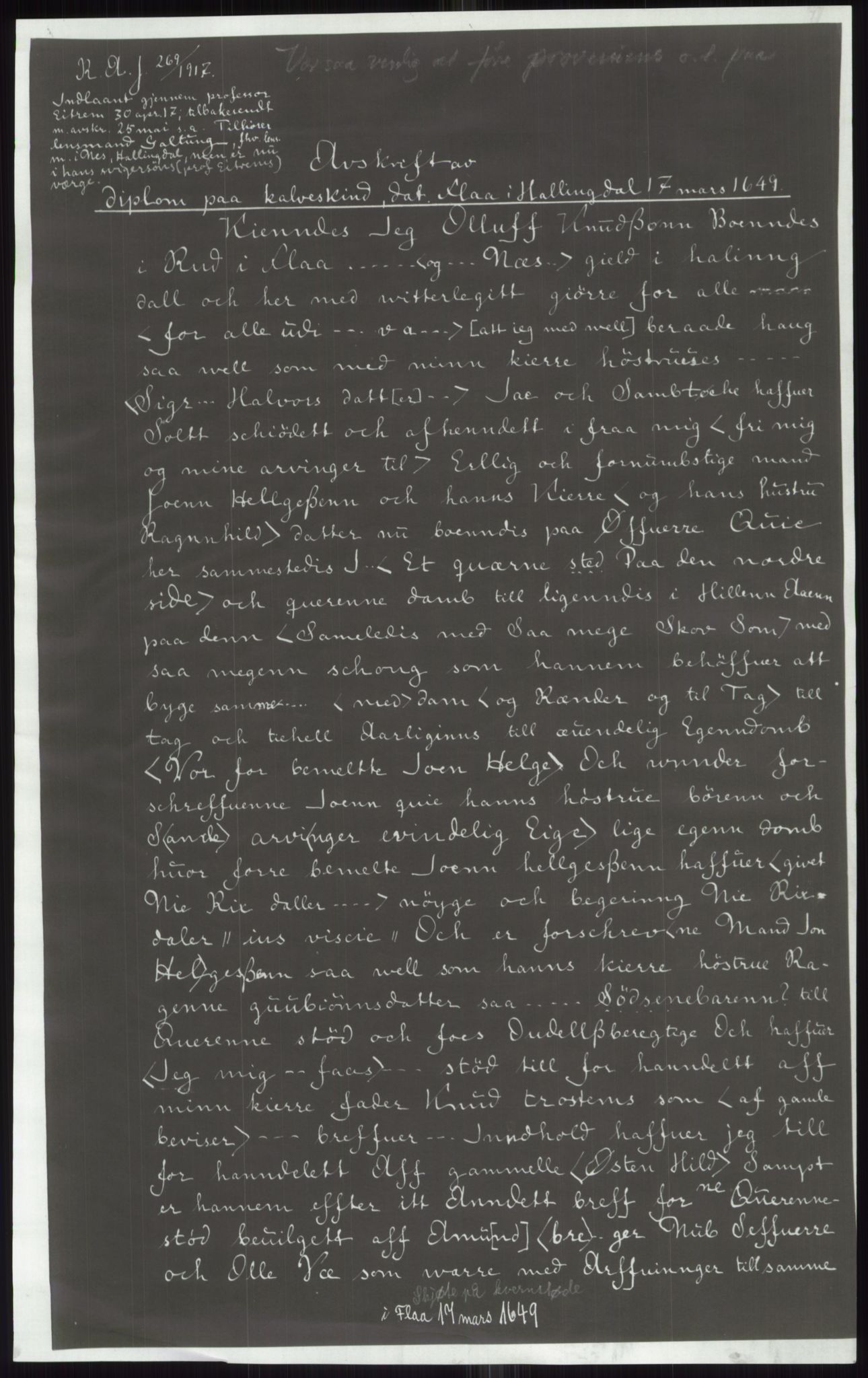 Samlinger til kildeutgivelse, Diplomavskriftsamlingen, AV/RA-EA-4053/H/Ha, p. 2097