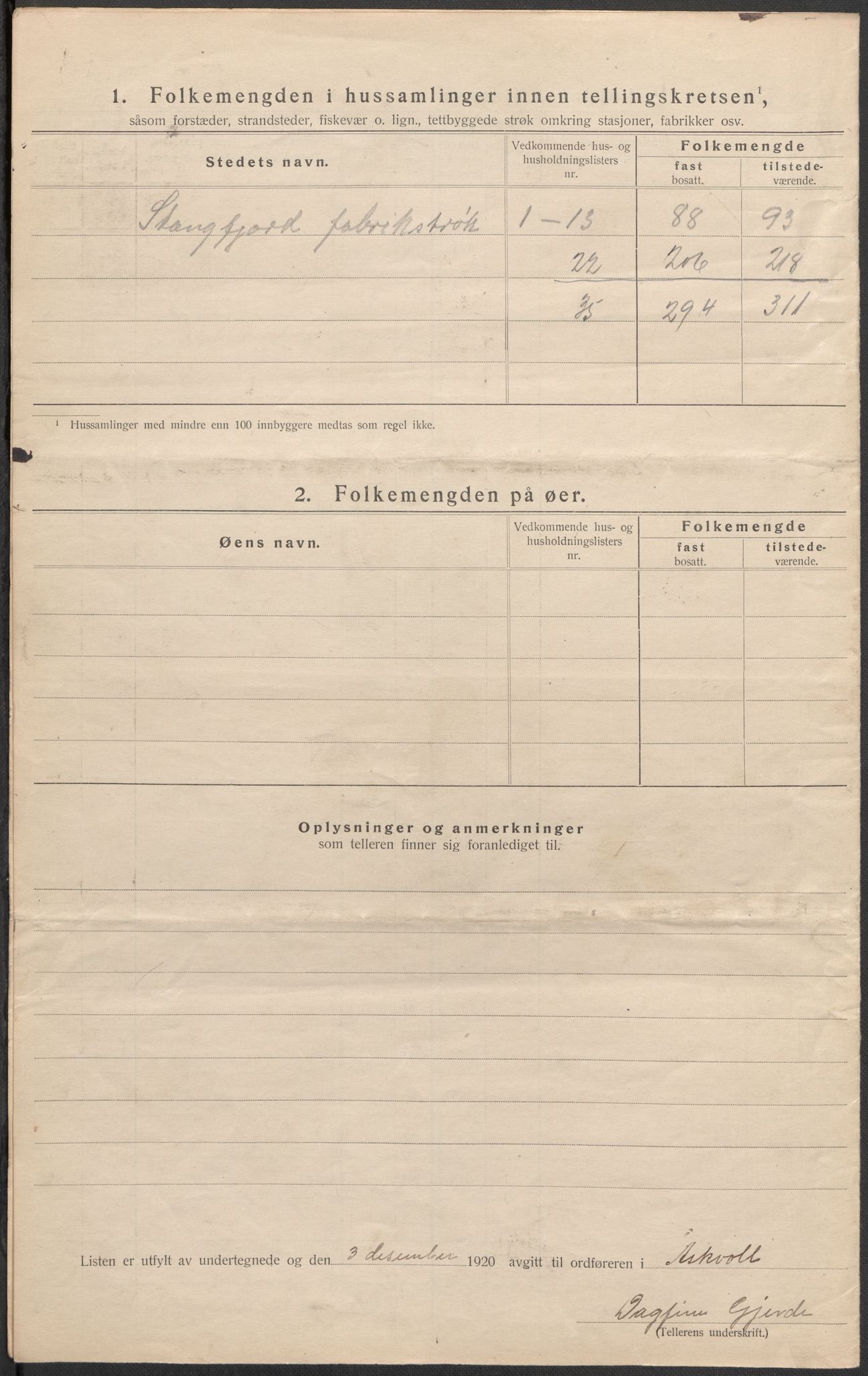 SAB, 1920 census for Askvoll, 1920, p. 13