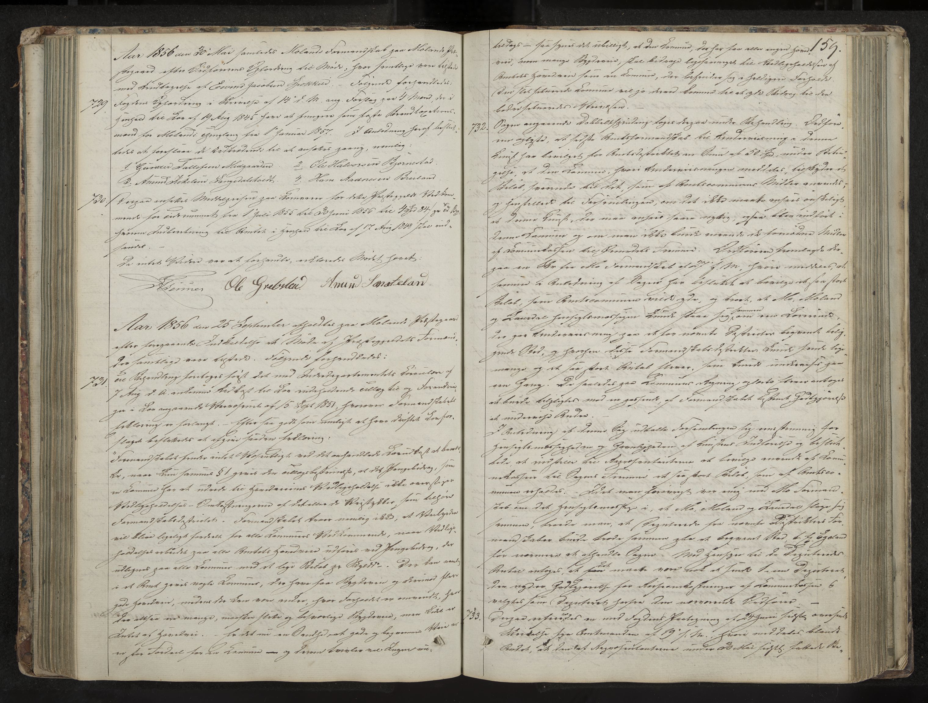 Fyresdal formannskap og sentraladministrasjon, IKAK/0831021-1/Aa/L0001: Møtebok, 1837-1876, p. 159