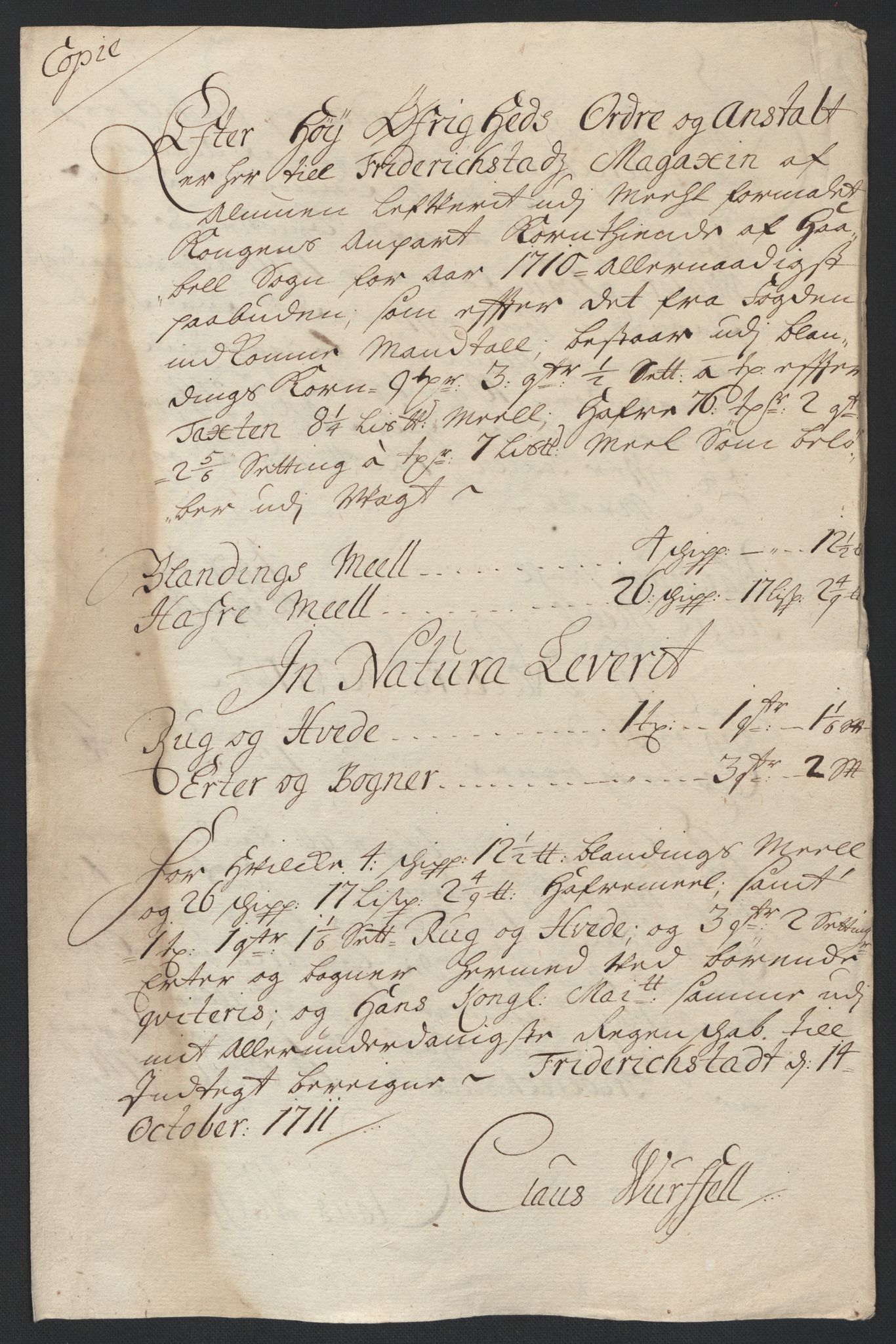 Rentekammeret inntil 1814, Reviderte regnskaper, Fogderegnskap, AV/RA-EA-4092/R04/L0135: Fogderegnskap Moss, Onsøy, Tune, Veme og Åbygge, 1709-1710, p. 510