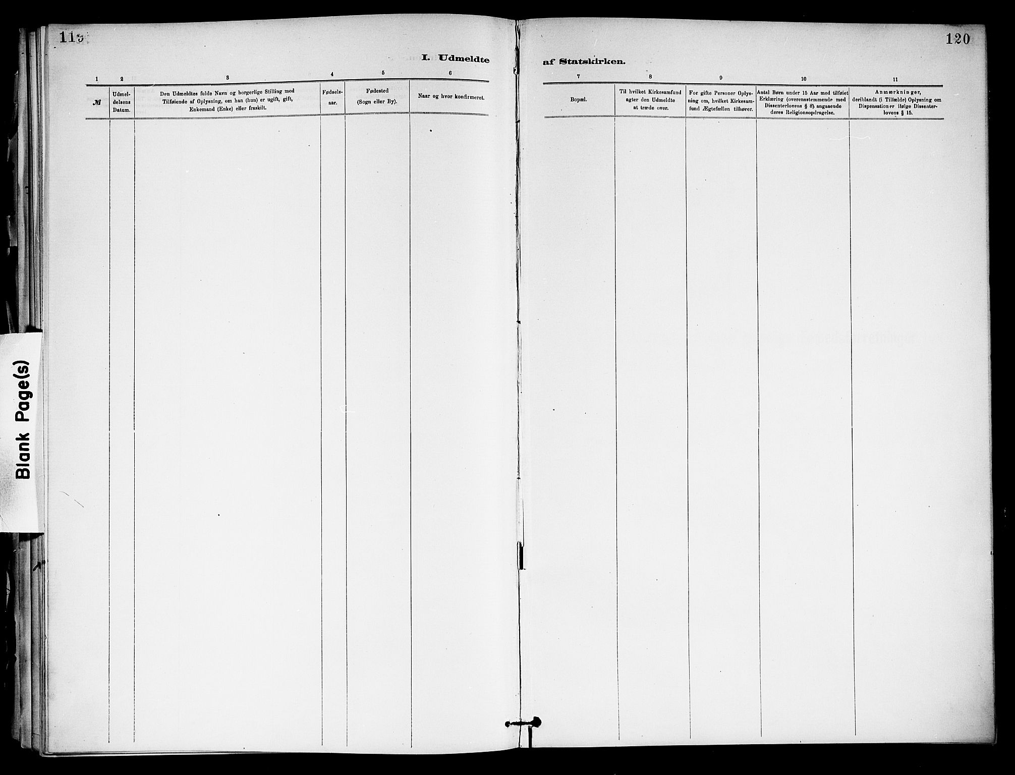 Holla kirkebøker, SAKO/A-272/F/Fa/L0009: Parish register (official) no. 9, 1881-1897, p. 119