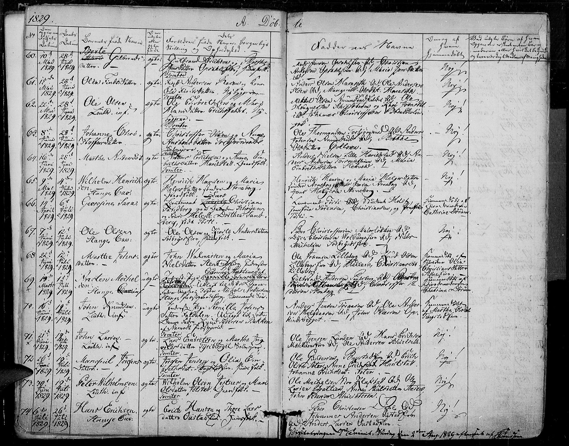 Romedal prestekontor, AV/SAH-PREST-004/K/L0003: Parish register (official) no. 3, 1829-1846, p. 6