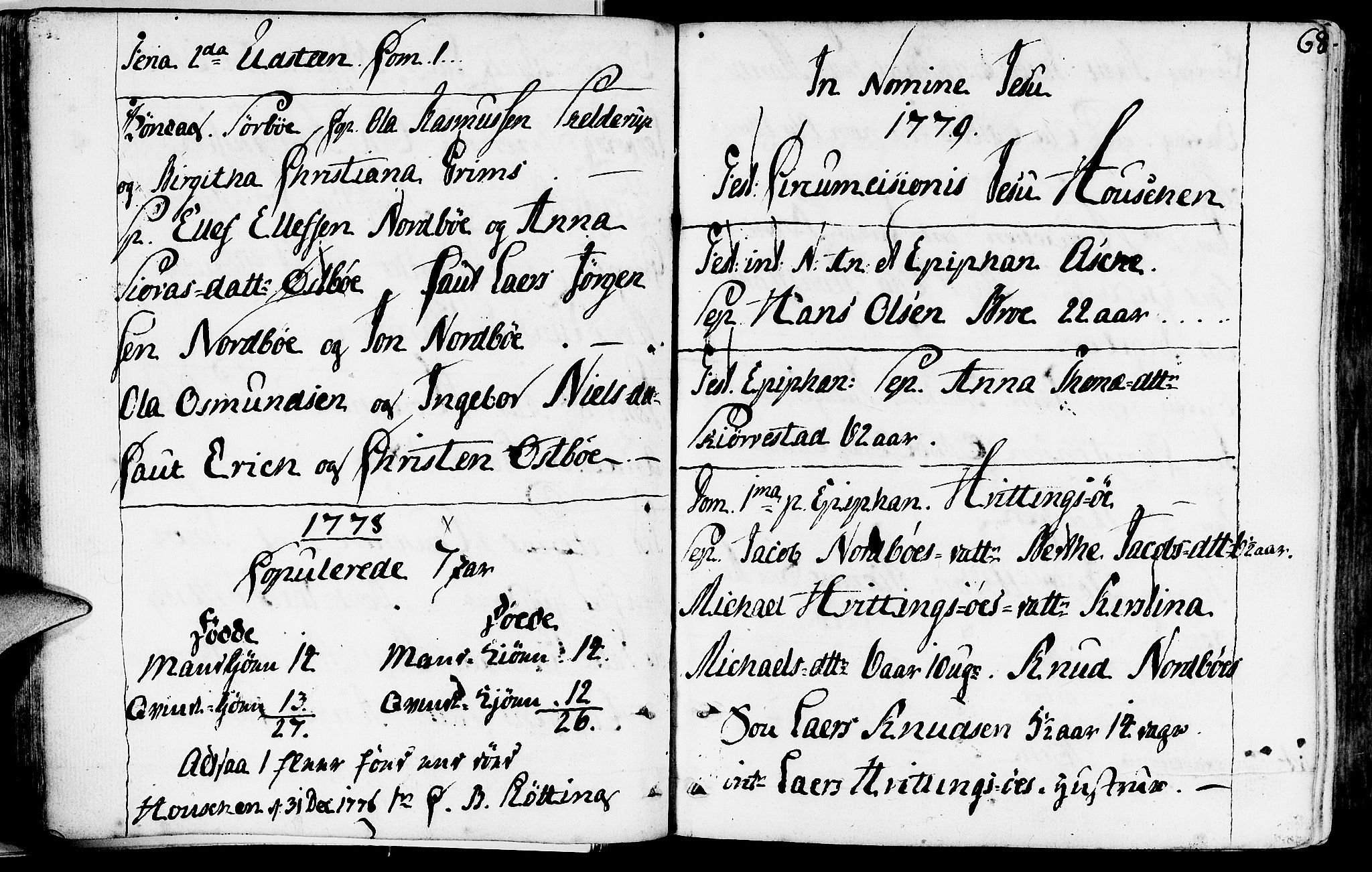 Rennesøy sokneprestkontor, SAST/A -101827/H/Ha/Haa/L0003: Parish register (official) no. A 3, 1772-1815, p. 68