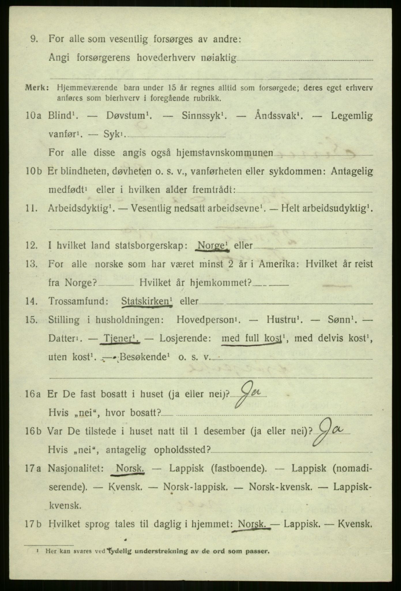 SATØ, 1920 census for Sørreisa, 1920, p. 965