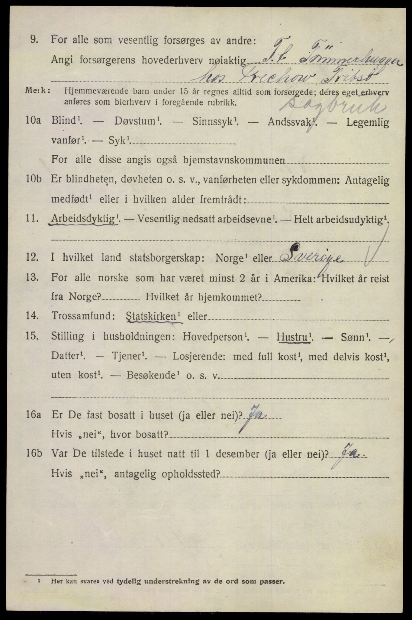 SAKO, 1920 census for Hedrum, 1920, p. 5698