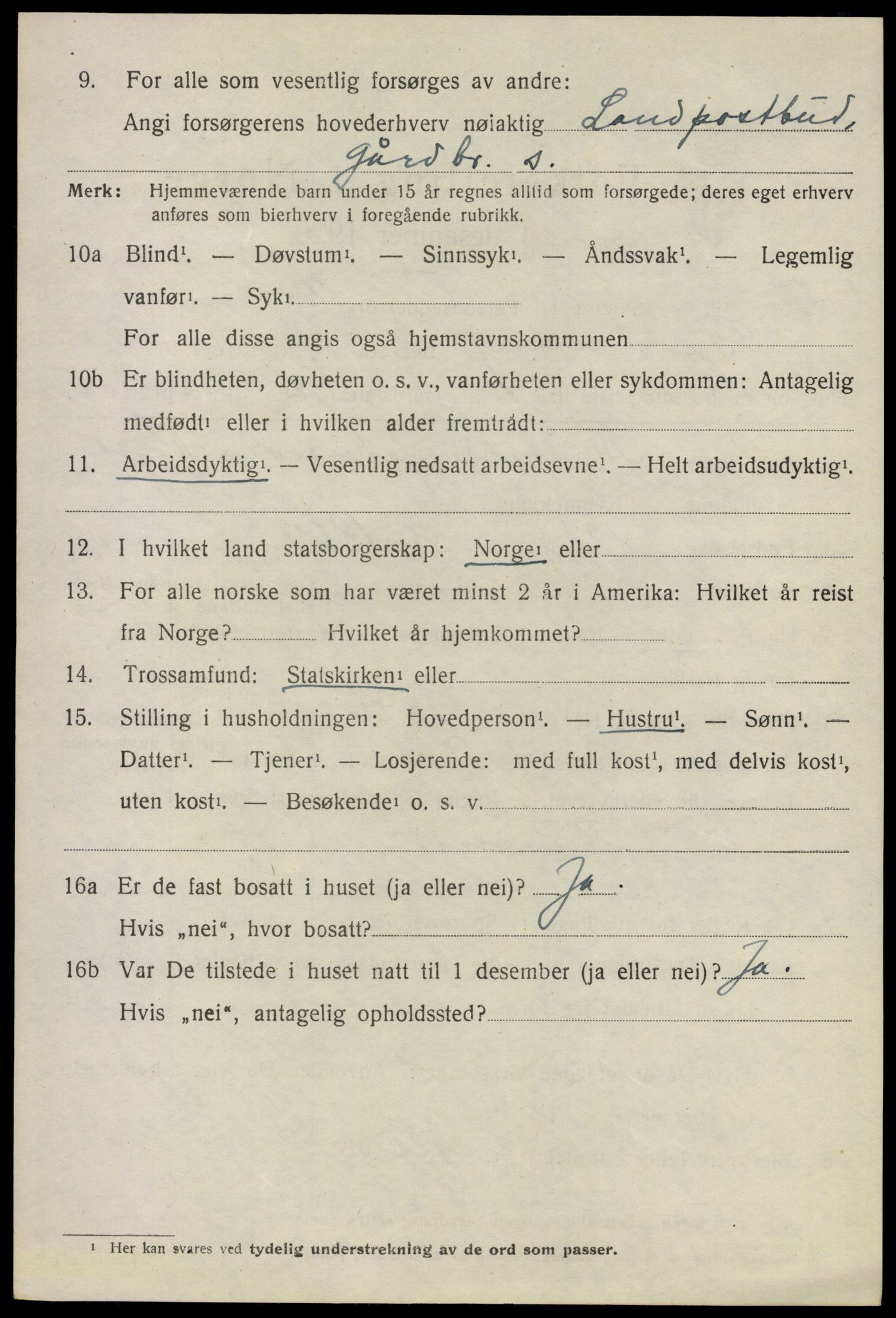 SAO, 1920 census for Gjerdrum, 1920, p. 2379