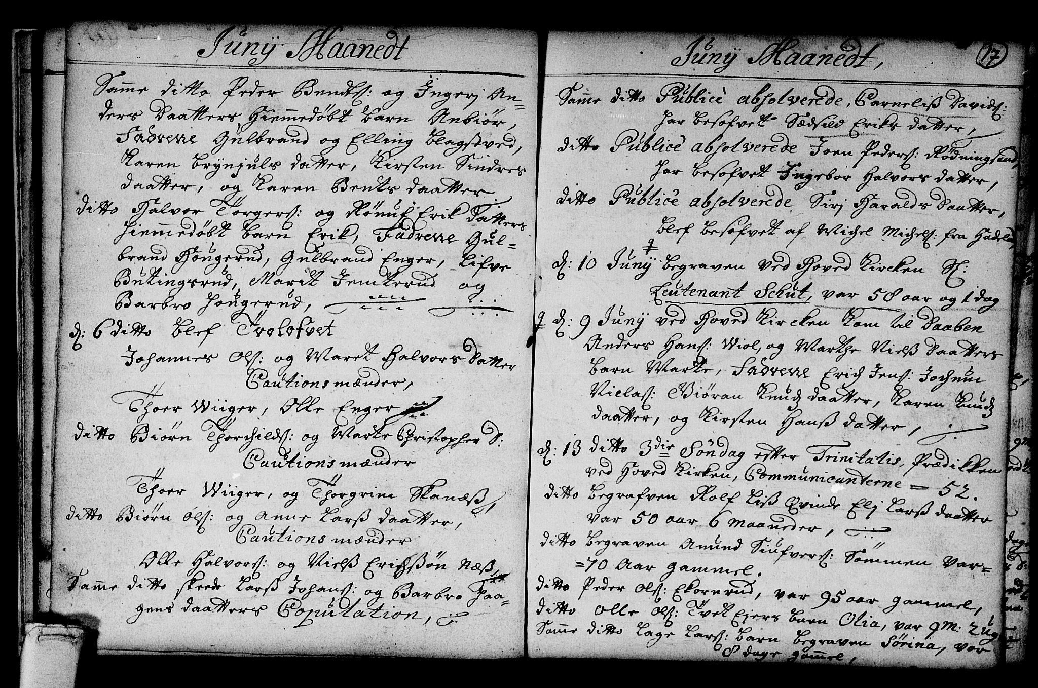Norderhov kirkebøker, SAKO/A-237/G/Ga/L0001: Parish register (copy) no. I 1, 1717-1725, p. 17