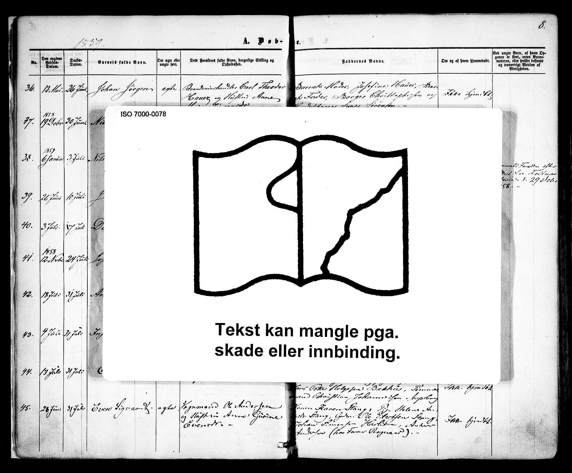 Sarpsborg prestekontor Kirkebøker, AV/SAO-A-2006/F/Fa/L0001: Parish register (official) no. 1, 1859-1868, p. 8