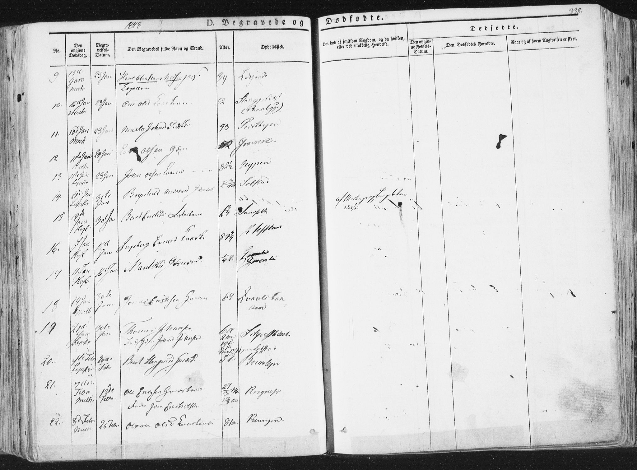 Ministerialprotokoller, klokkerbøker og fødselsregistre - Sør-Trøndelag, SAT/A-1456/691/L1074: Parish register (official) no. 691A06, 1842-1852, p. 338