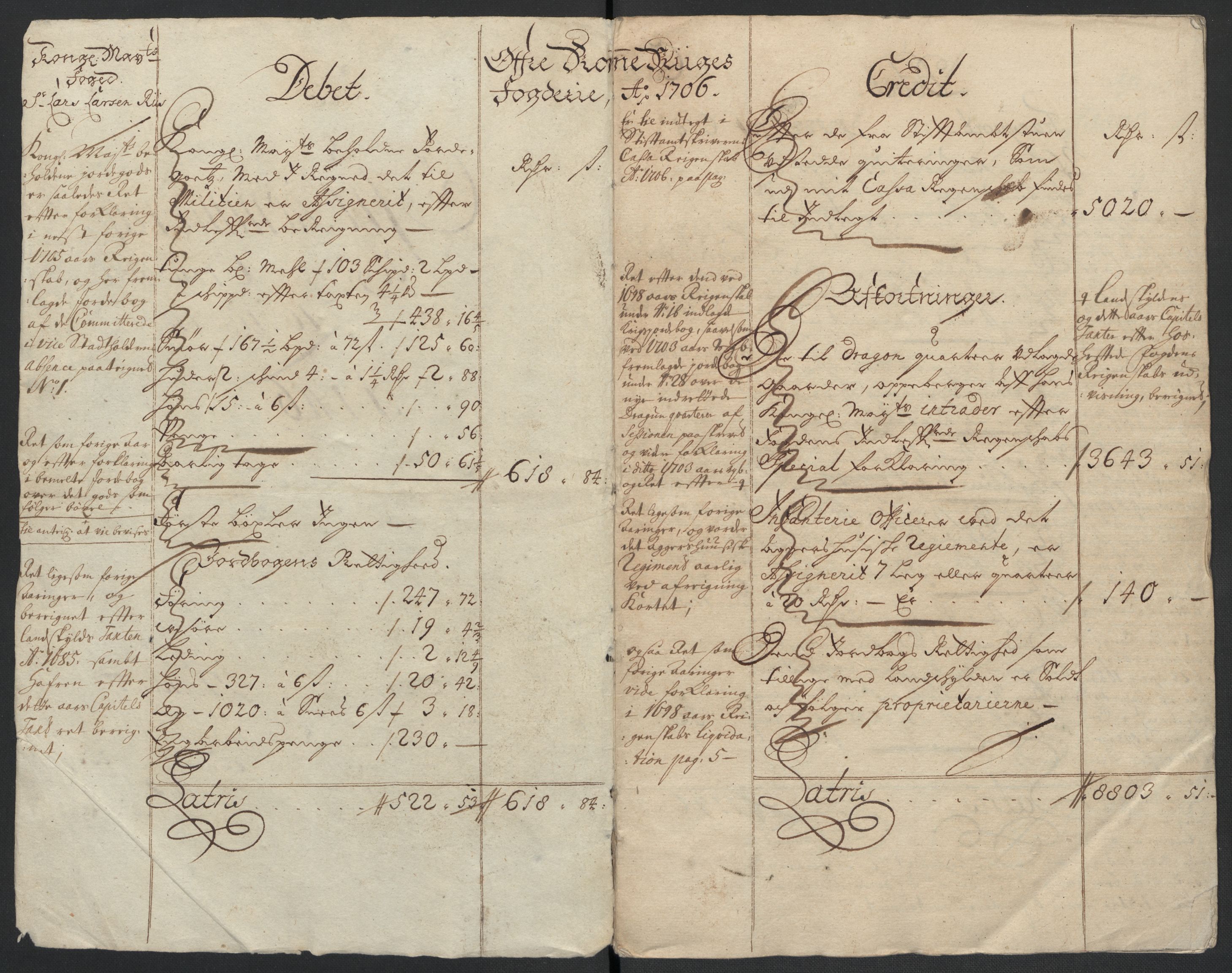 Rentekammeret inntil 1814, Reviderte regnskaper, Fogderegnskap, AV/RA-EA-4092/R12/L0718: Fogderegnskap Øvre Romerike, 1706-1707, p. 4