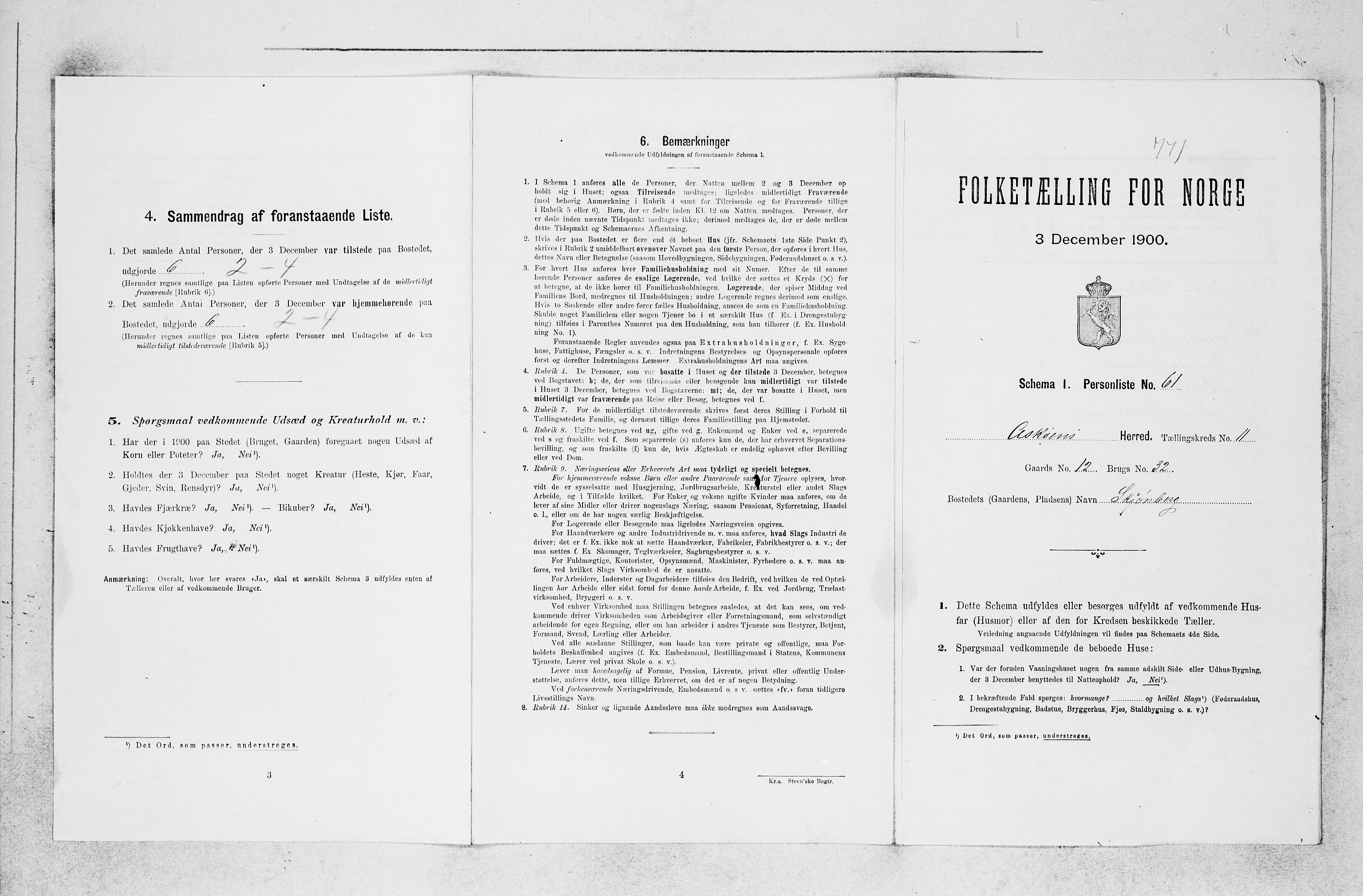 SAB, 1900 census for Askøy, 1900, p. 1590