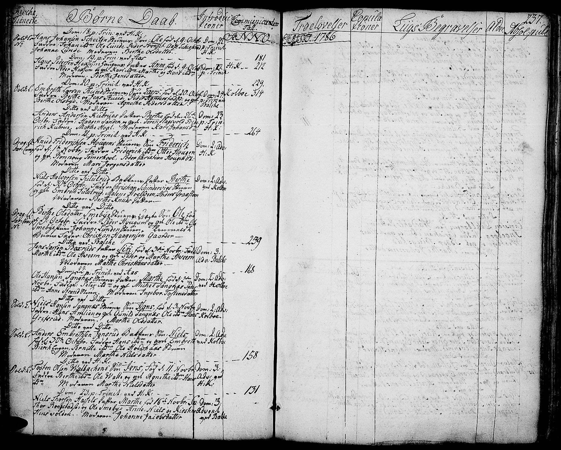Toten prestekontor, SAH/PREST-102/H/Ha/Haa/L0006: Parish register (official) no. 6, 1773-1793, p. 237