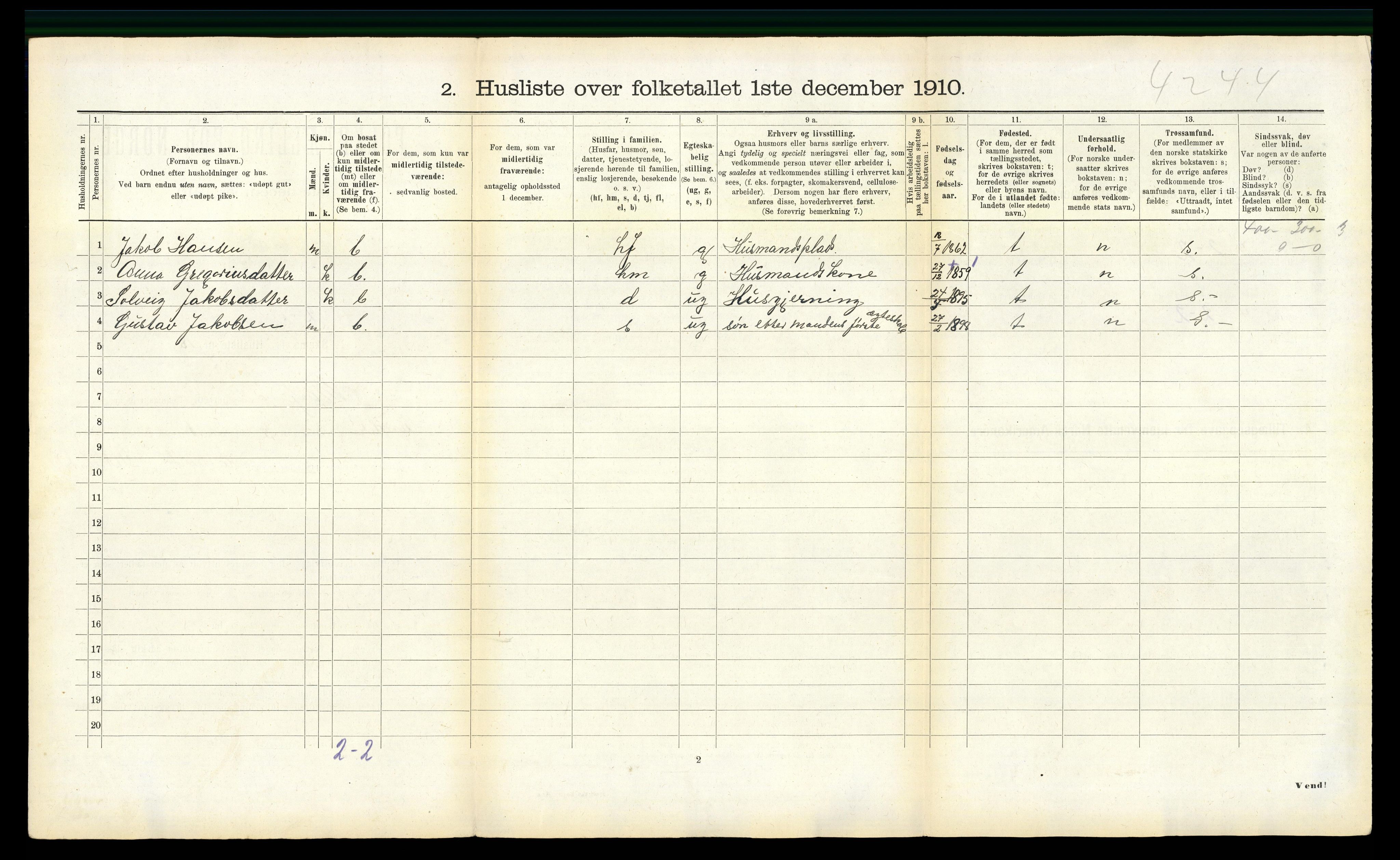 RA, 1910 census for Masfjorden, 1910, p. 77