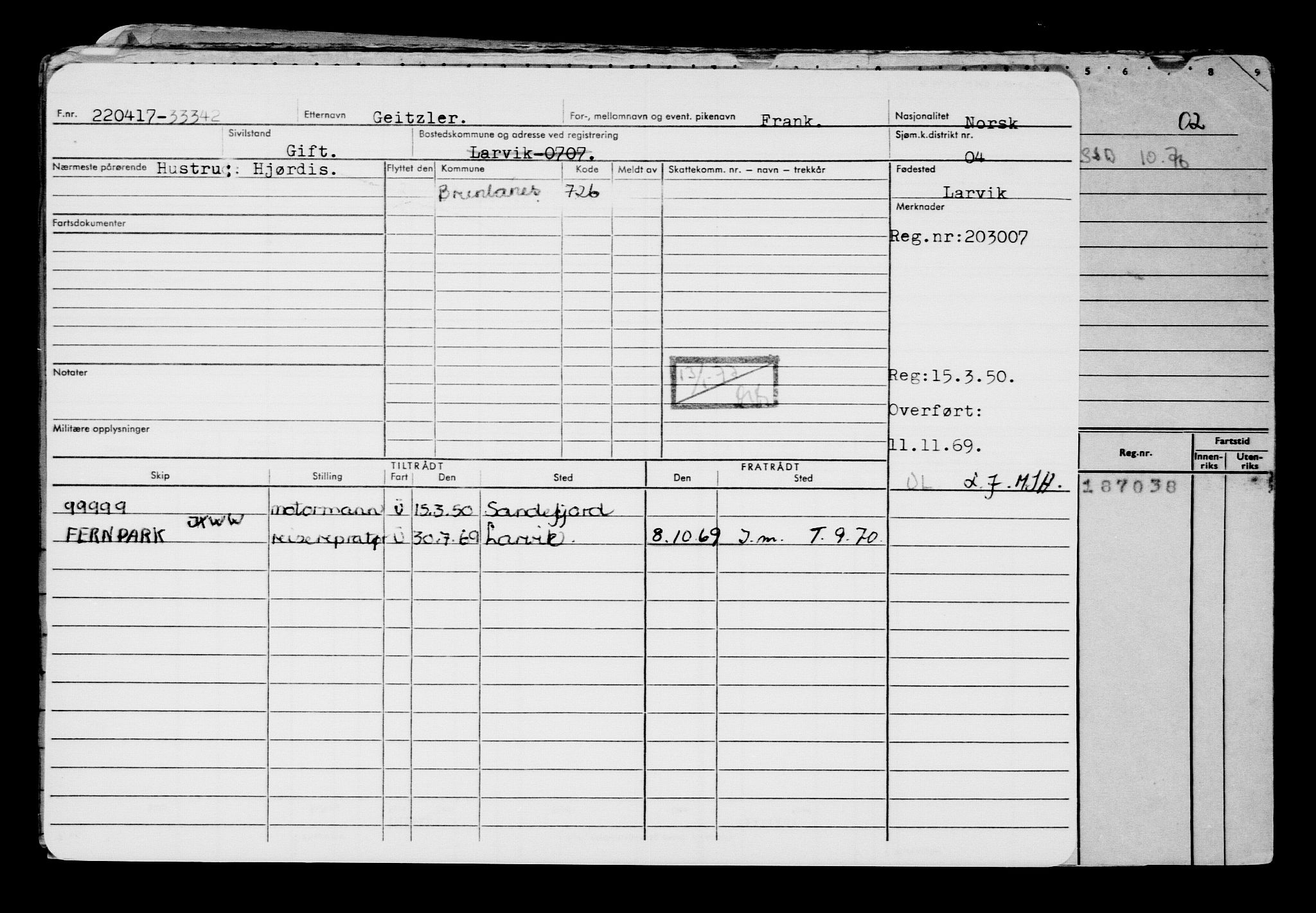 Direktoratet for sjømenn, AV/RA-S-3545/G/Gb/L0148: Hovedkort, 1917, p. 41