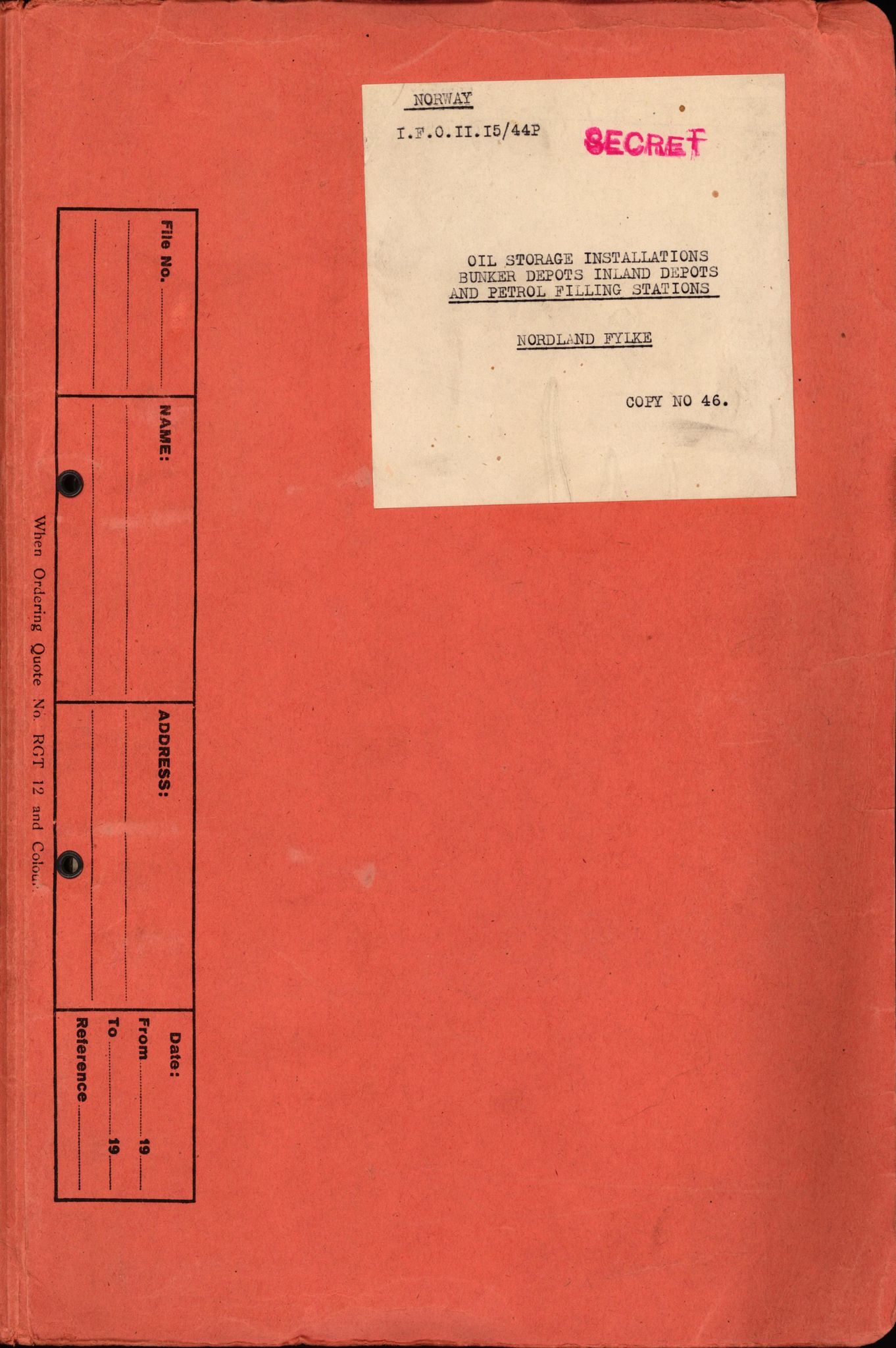 Forsvaret, Forsvarets overkommando II, AV/RA-RAFA-3915/D/Dd/L0011: Nordland I, 1942-1945, p. 420