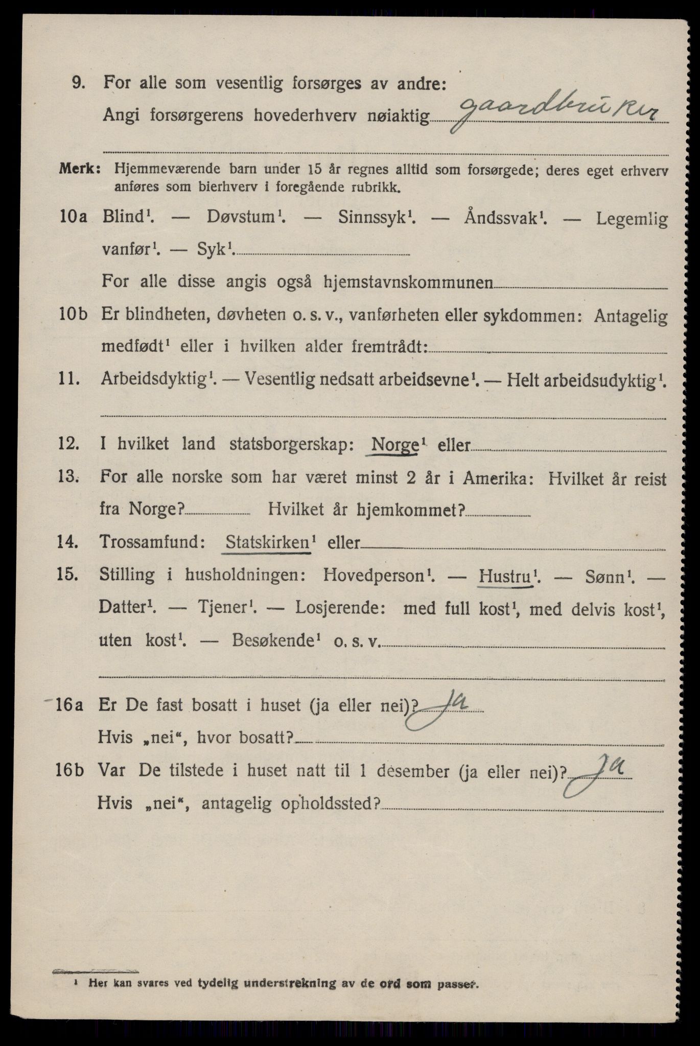 SAKO, 1920 census for Fyresdal, 1920, p. 1804