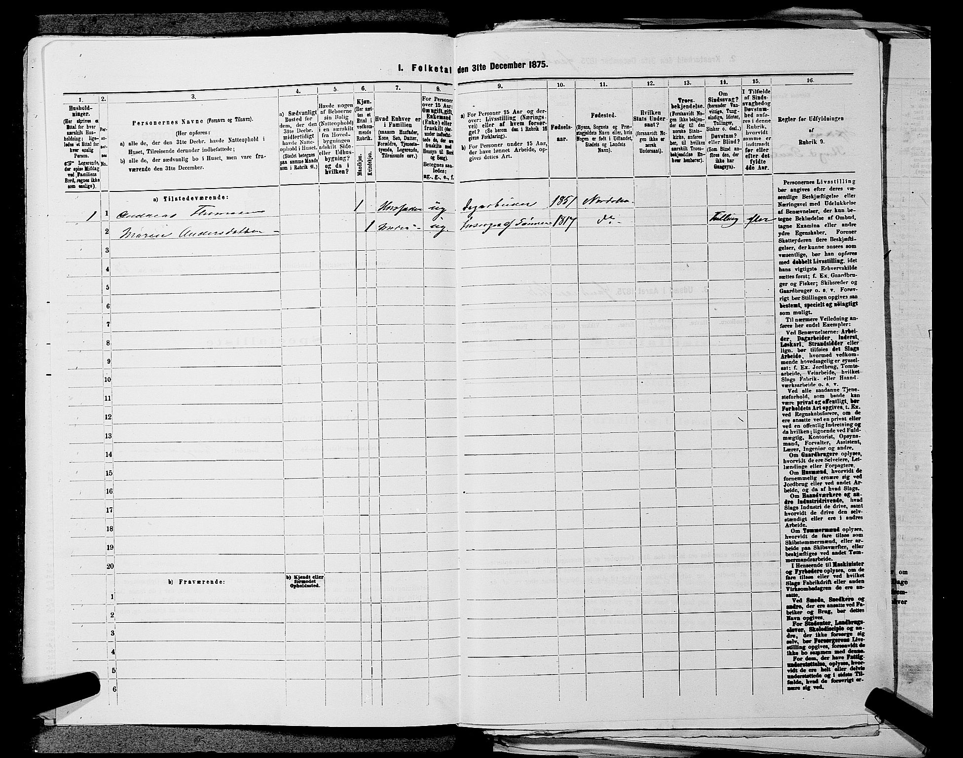 SAKO, 1875 census for 0613L Norderhov/Norderhov, Haug og Lunder, 1875, p. 376