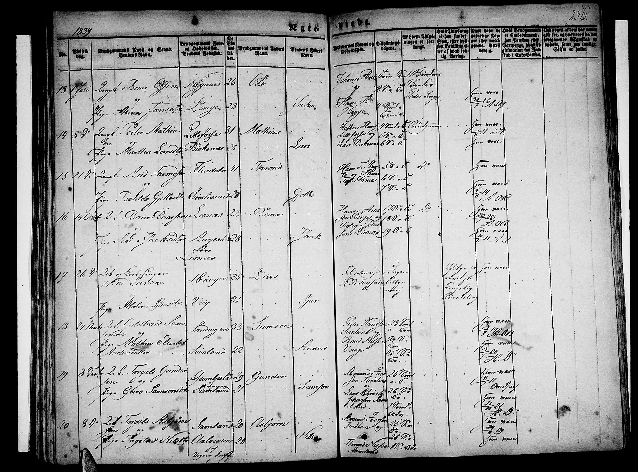 Strandebarm sokneprestembete, AV/SAB-A-78401/H/Haa: Parish register (official) no. A 6, 1826-1843, p. 256